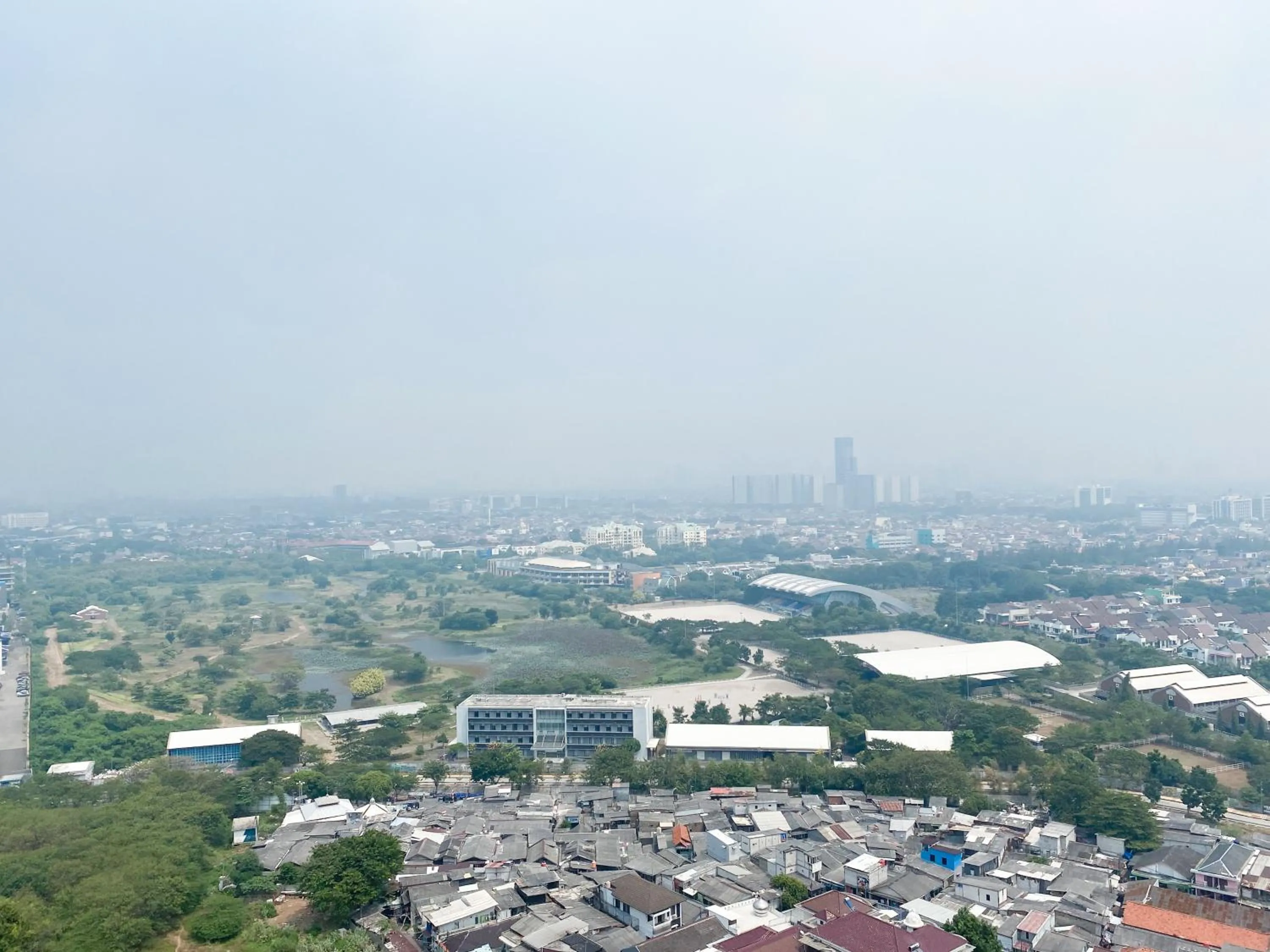 Bird's eye view in Modern Look and Comfy Studio Tifolia Apartment By Travelio