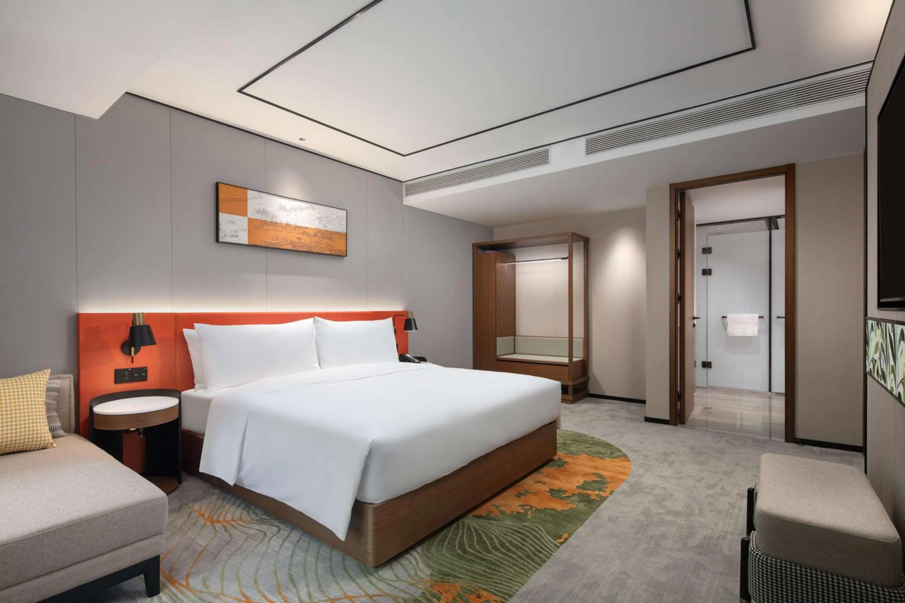 Bed in Hilton Garden Inn Beihai Jiafu