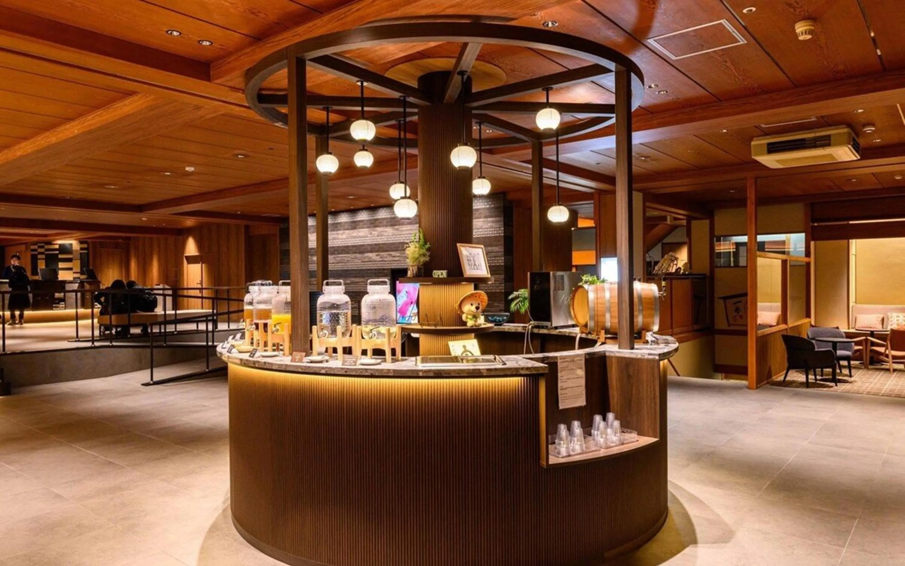 Lobby or reception in Sansuikan Kawayu Midoriya