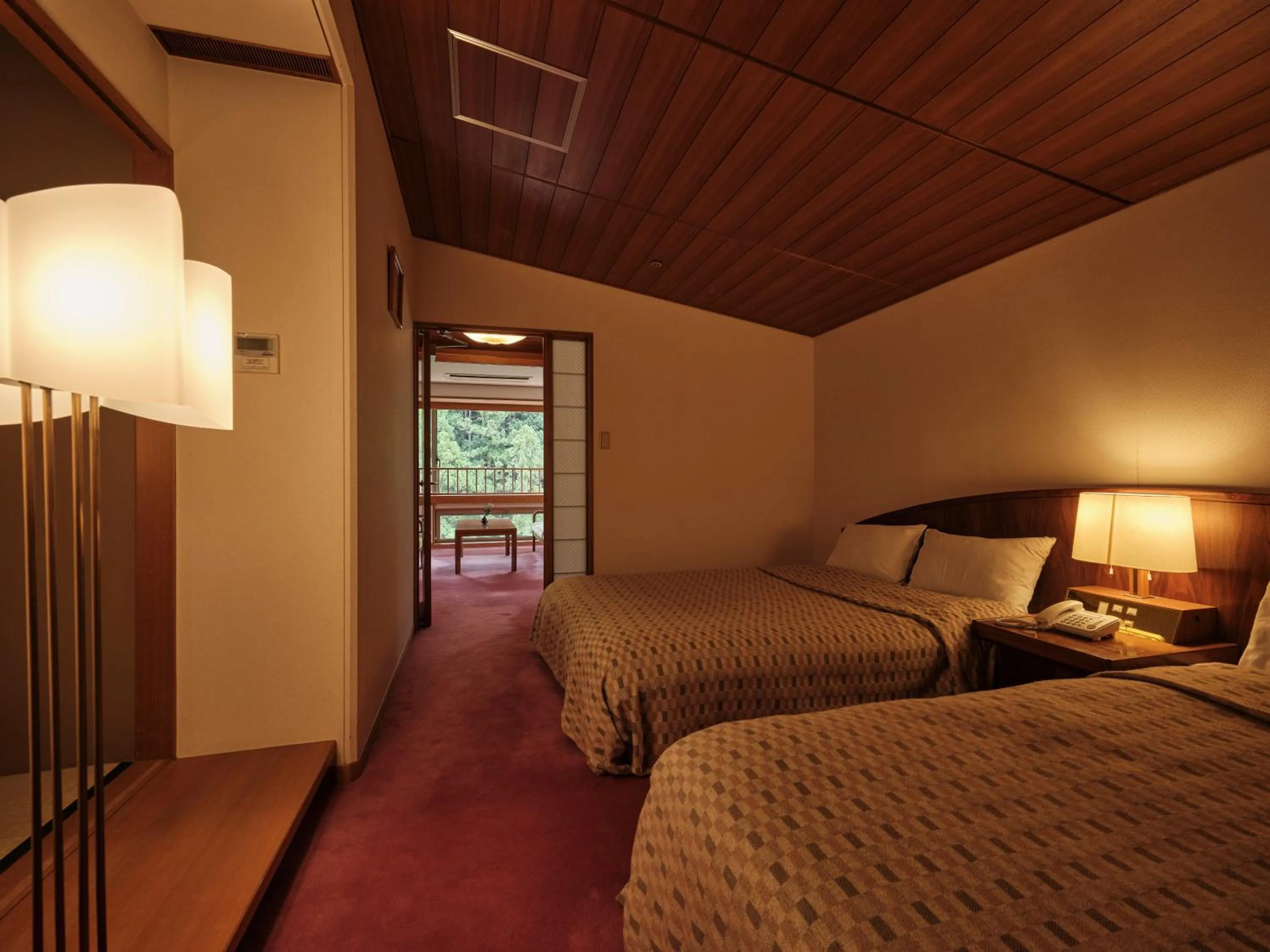 Bed in Sansuikan Kawayu Midoriya