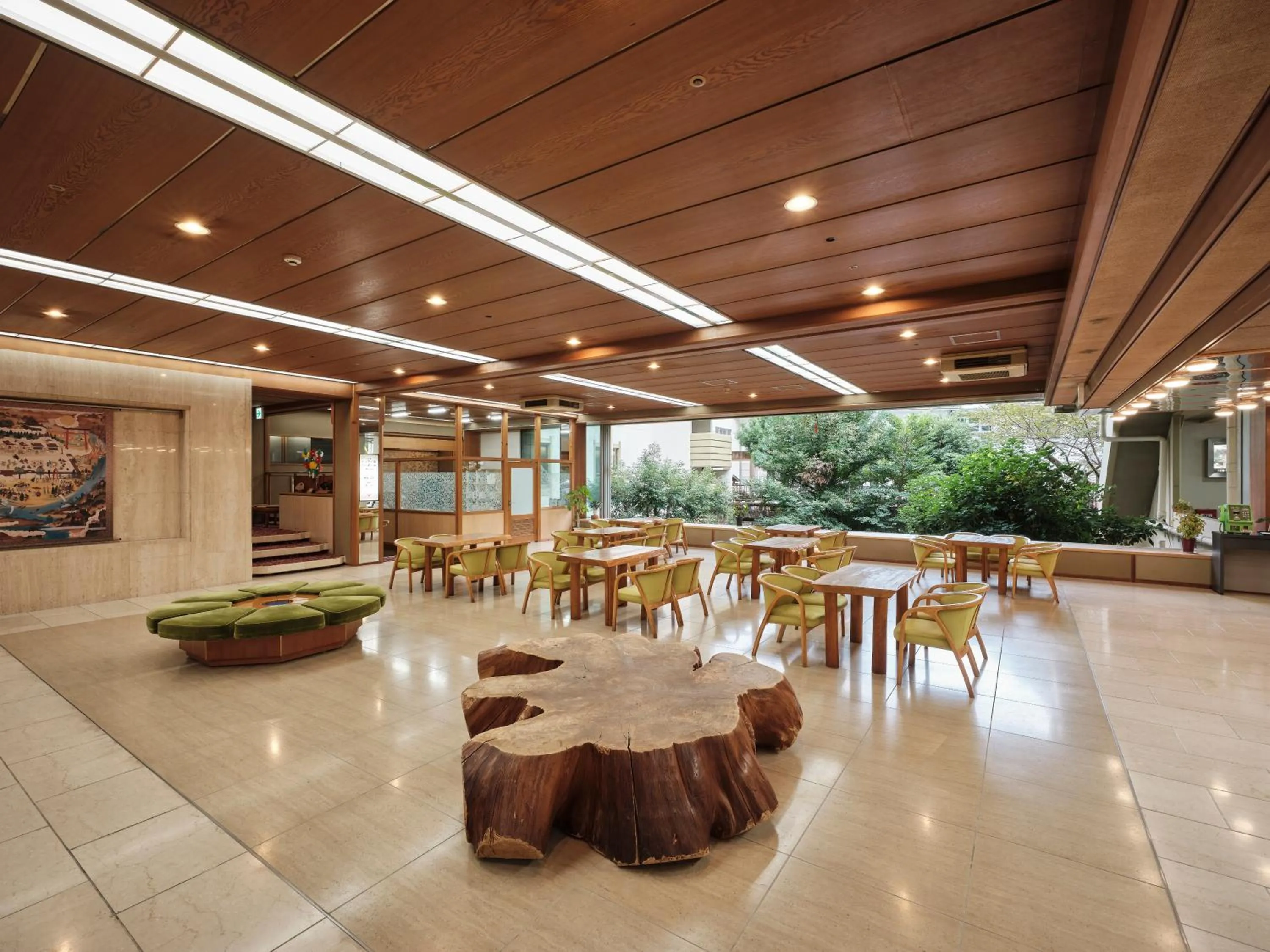 Lobby or reception in Sansuikan Kawayu Midoriya