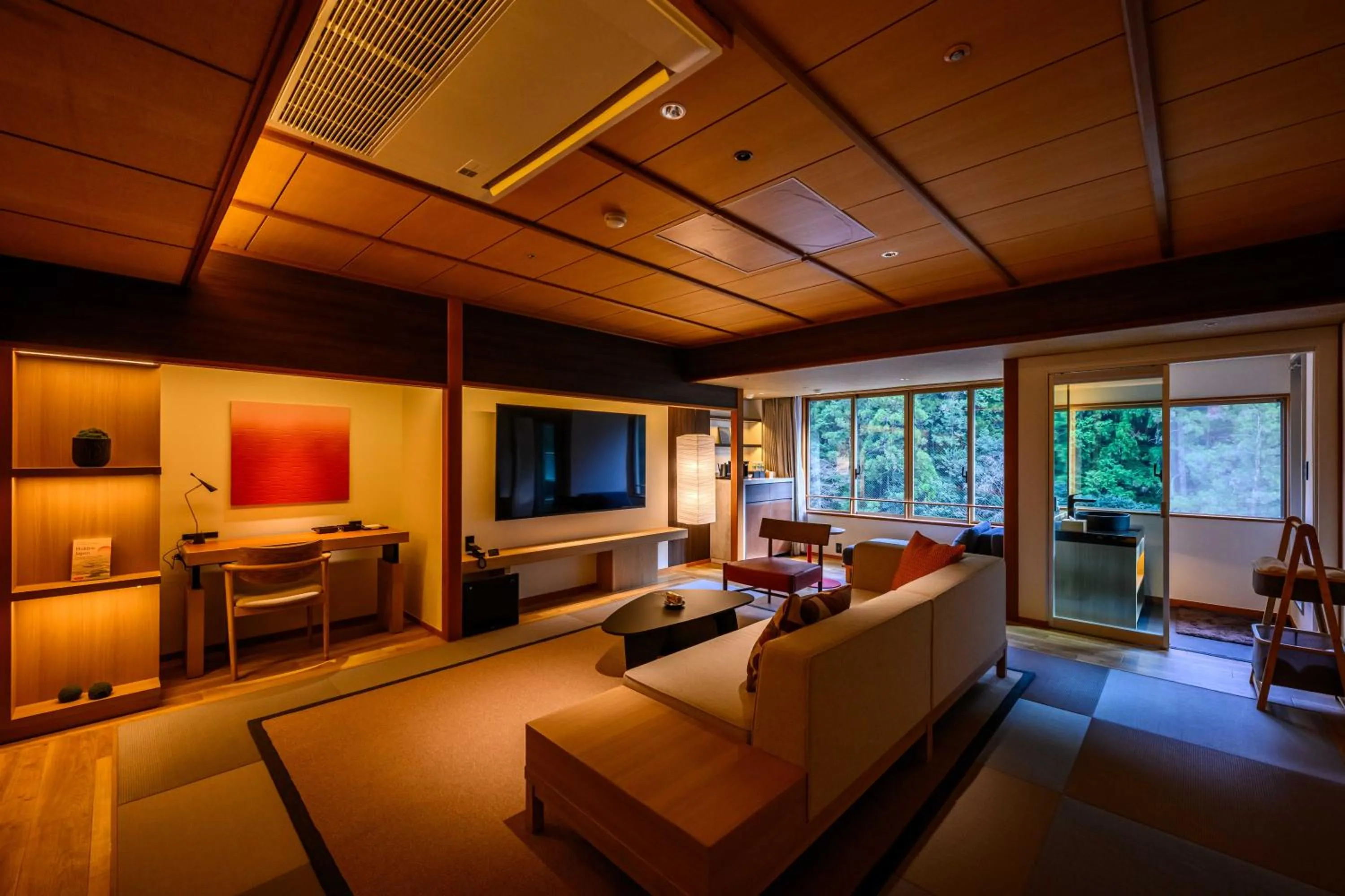 Photo of the whole room in Sansuikan Kawayu Midoriya