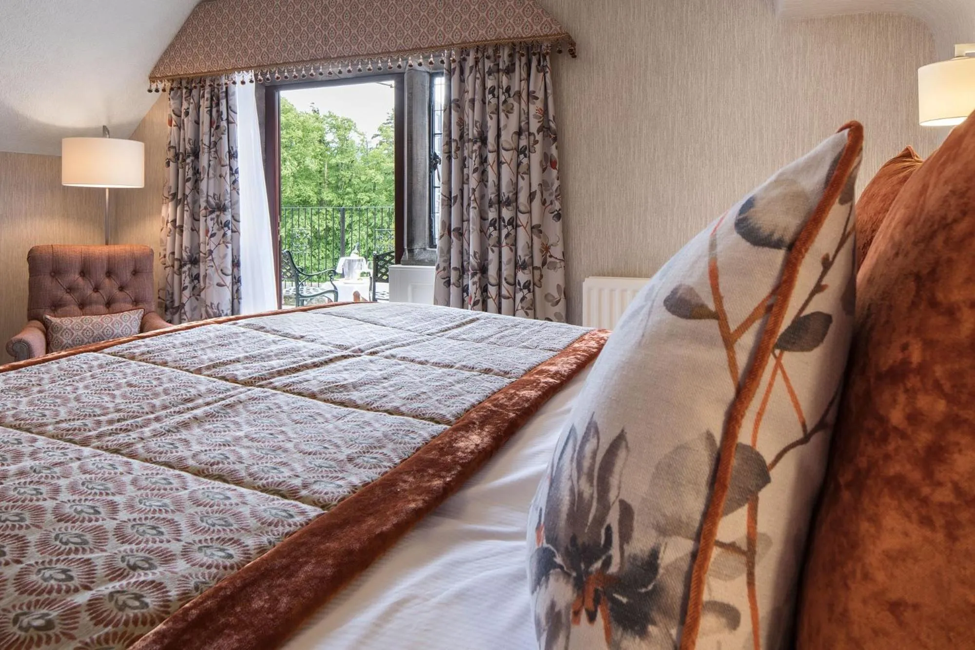 Bed in Armathwaite Hall Hotel & Spa