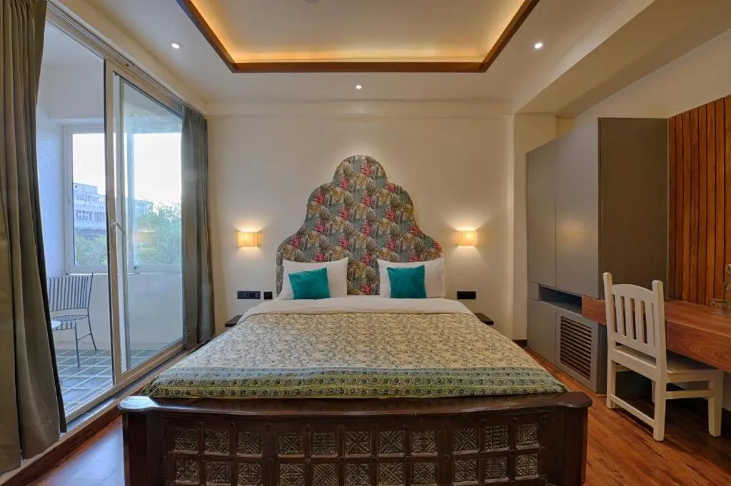 Bed in Gulmohar Mansion - A Boutique Stay