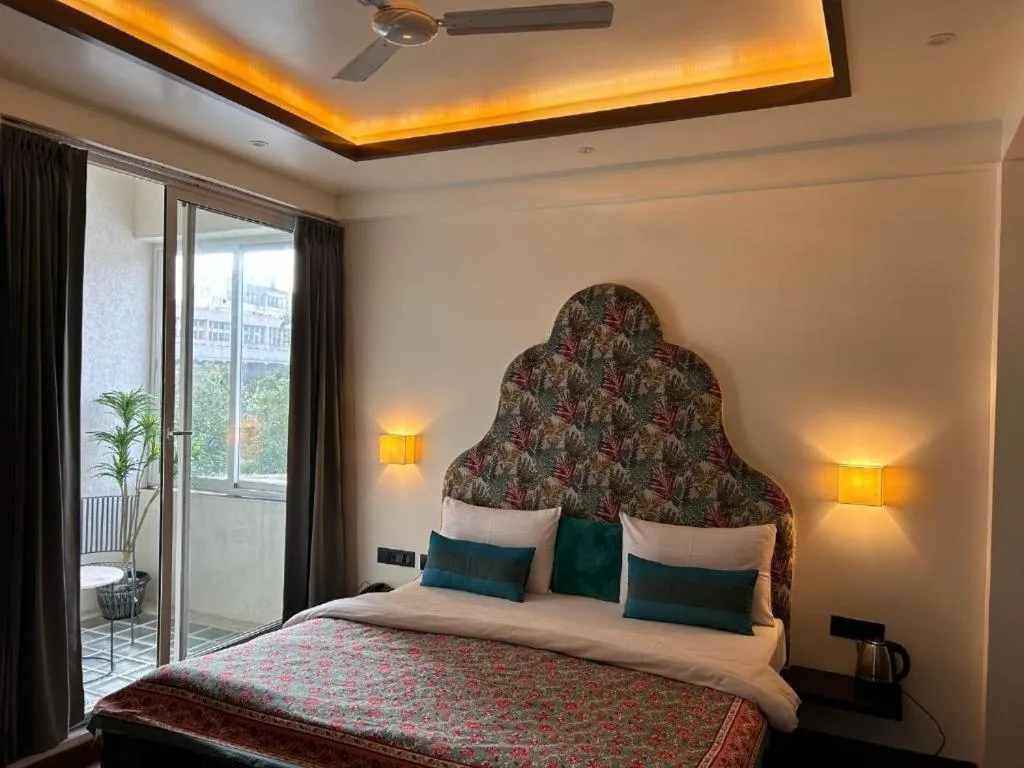 Bed in Gulmohar Mansion - A Boutique Stay