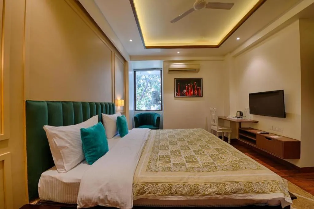 Bed in Gulmohar Mansion - A Boutique Stay
