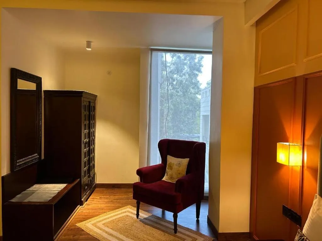 Seating area in Gulmohar Mansion - A Boutique Stay