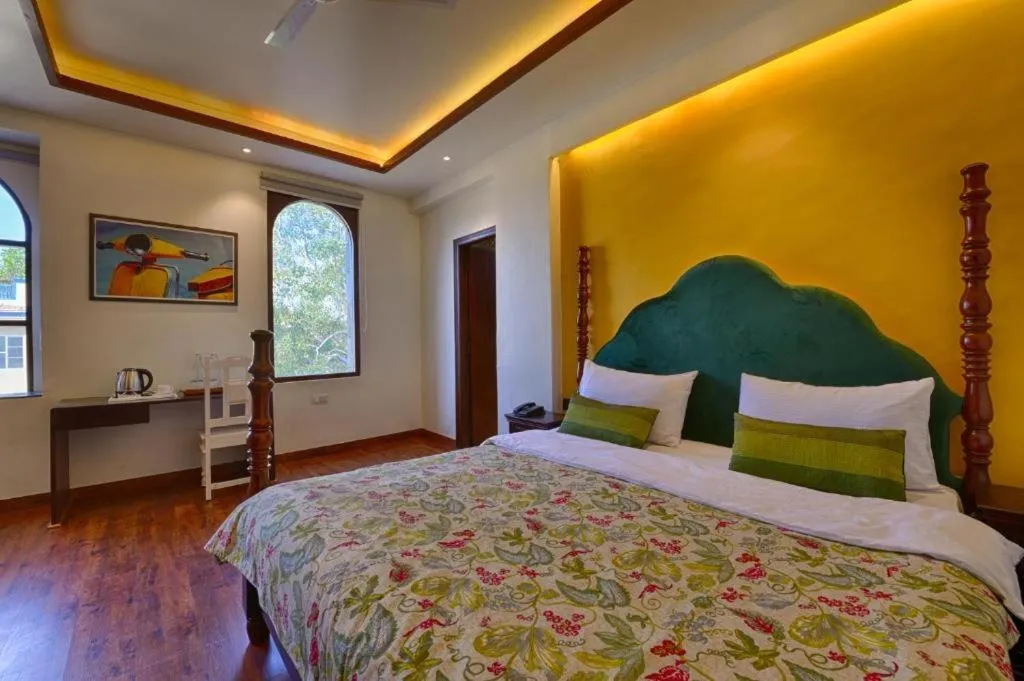 Bed in Gulmohar Mansion - A Boutique Stay