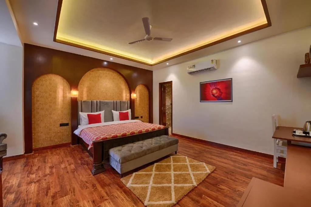 Bed in Gulmohar Mansion - A Boutique Stay