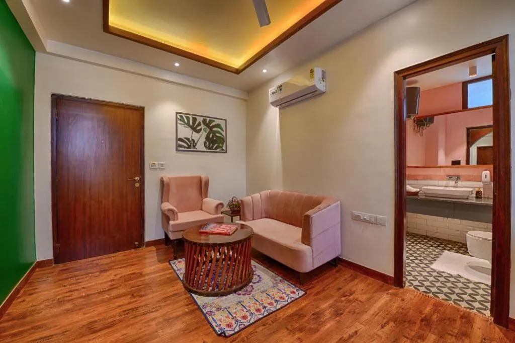Seating area in Gulmohar Mansion - A Boutique Stay