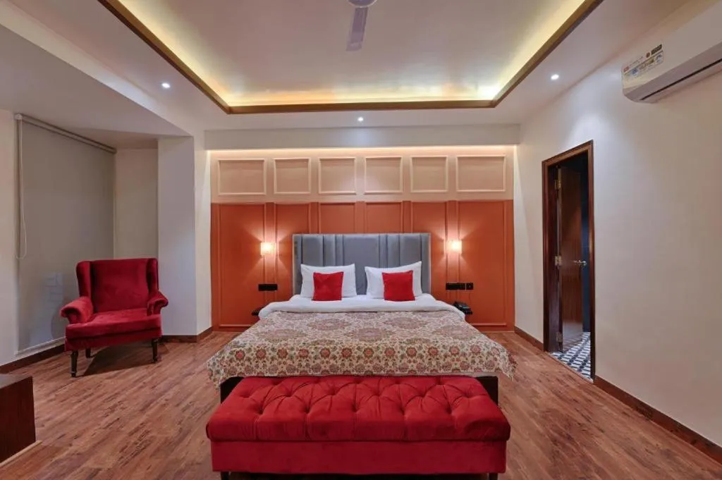 Bed in Gulmohar Mansion - A Boutique Stay