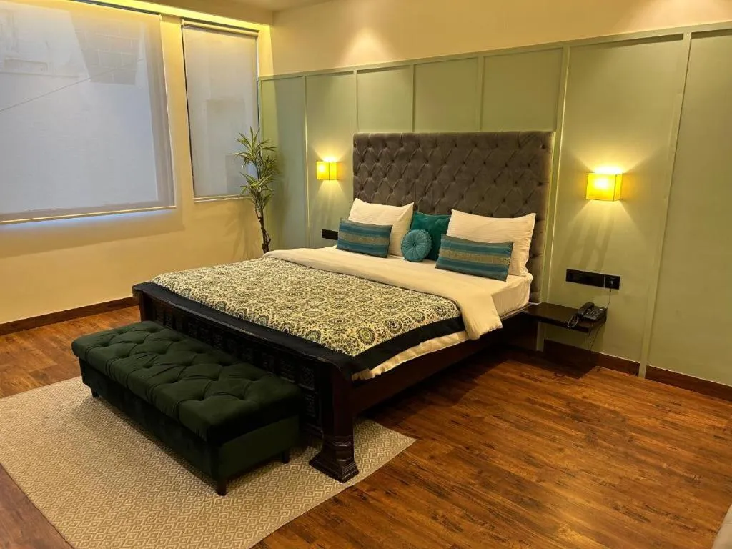 Bed in Gulmohar Mansion - A Boutique Stay
