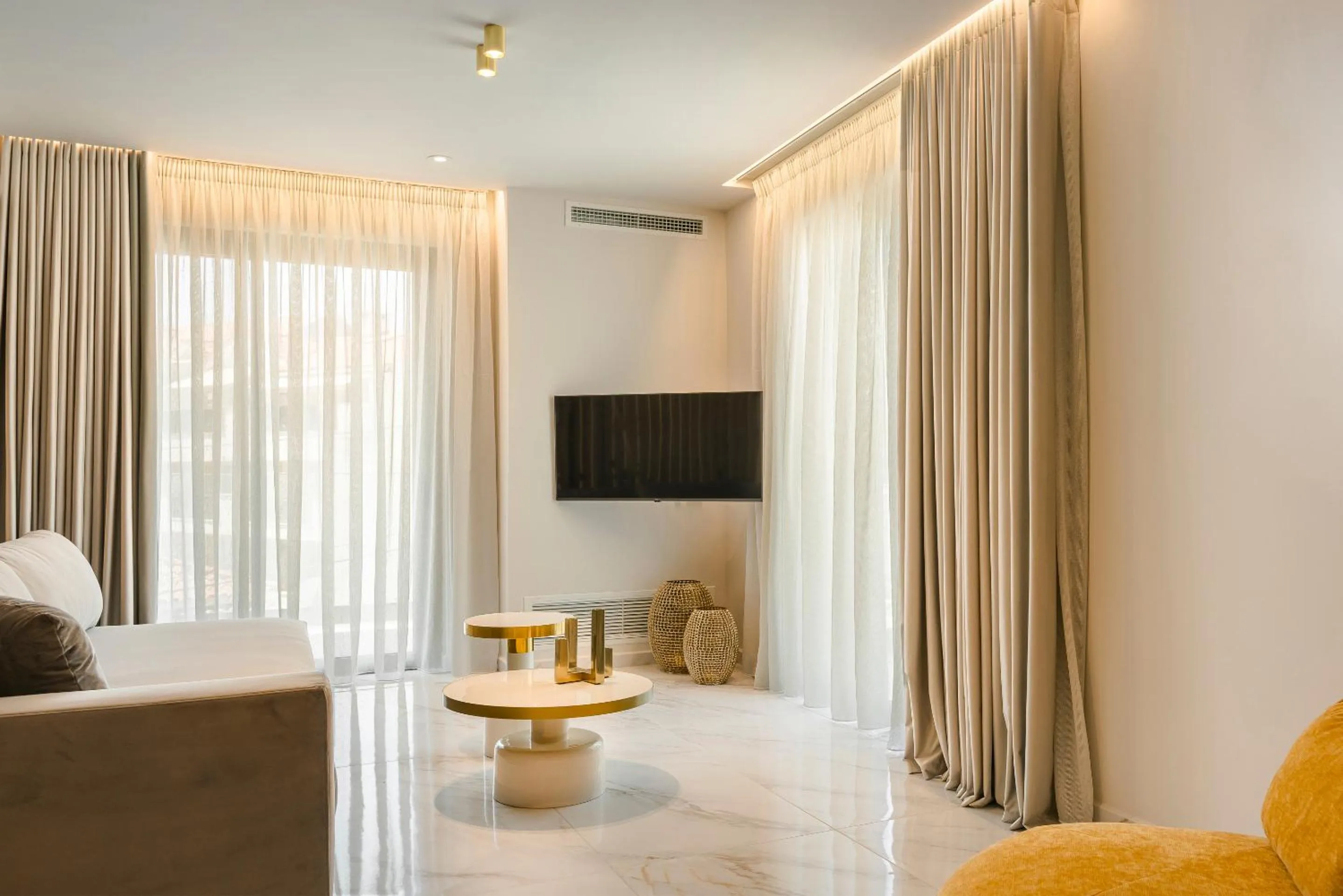 Seating area, Bed in G Boutique Hotel Kefalonia