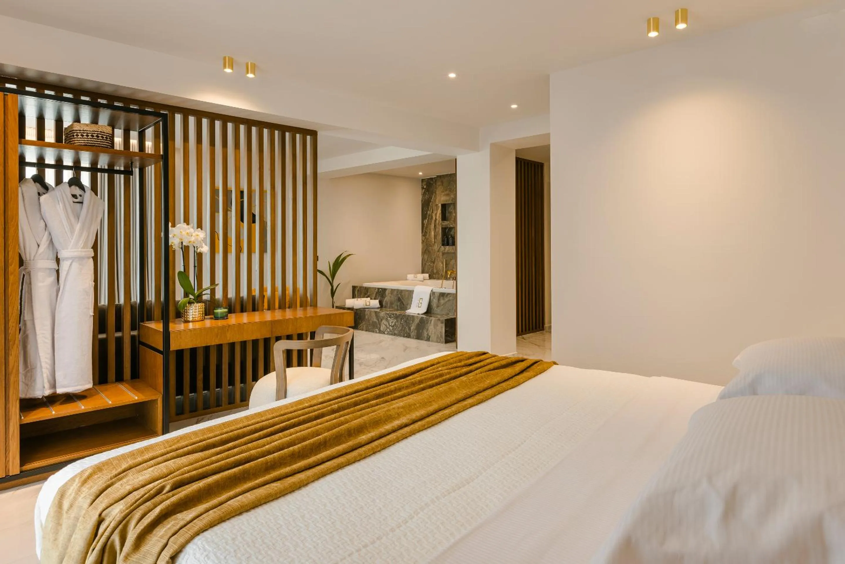 Bedroom, Bed in G Boutique Hotel Kefalonia