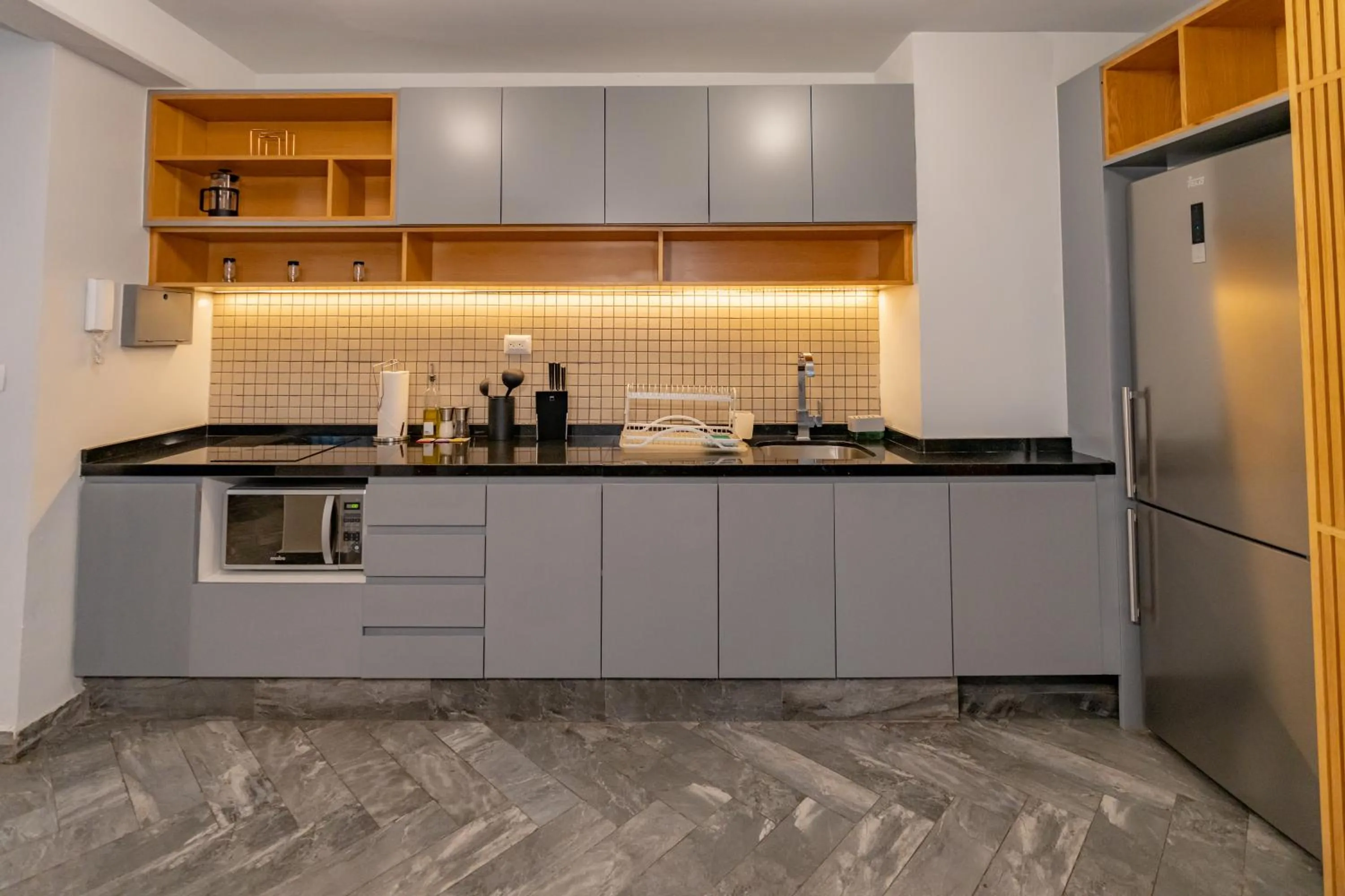 Kitchen or kitchenette in La Campechana in the heart of Roma and Condesa