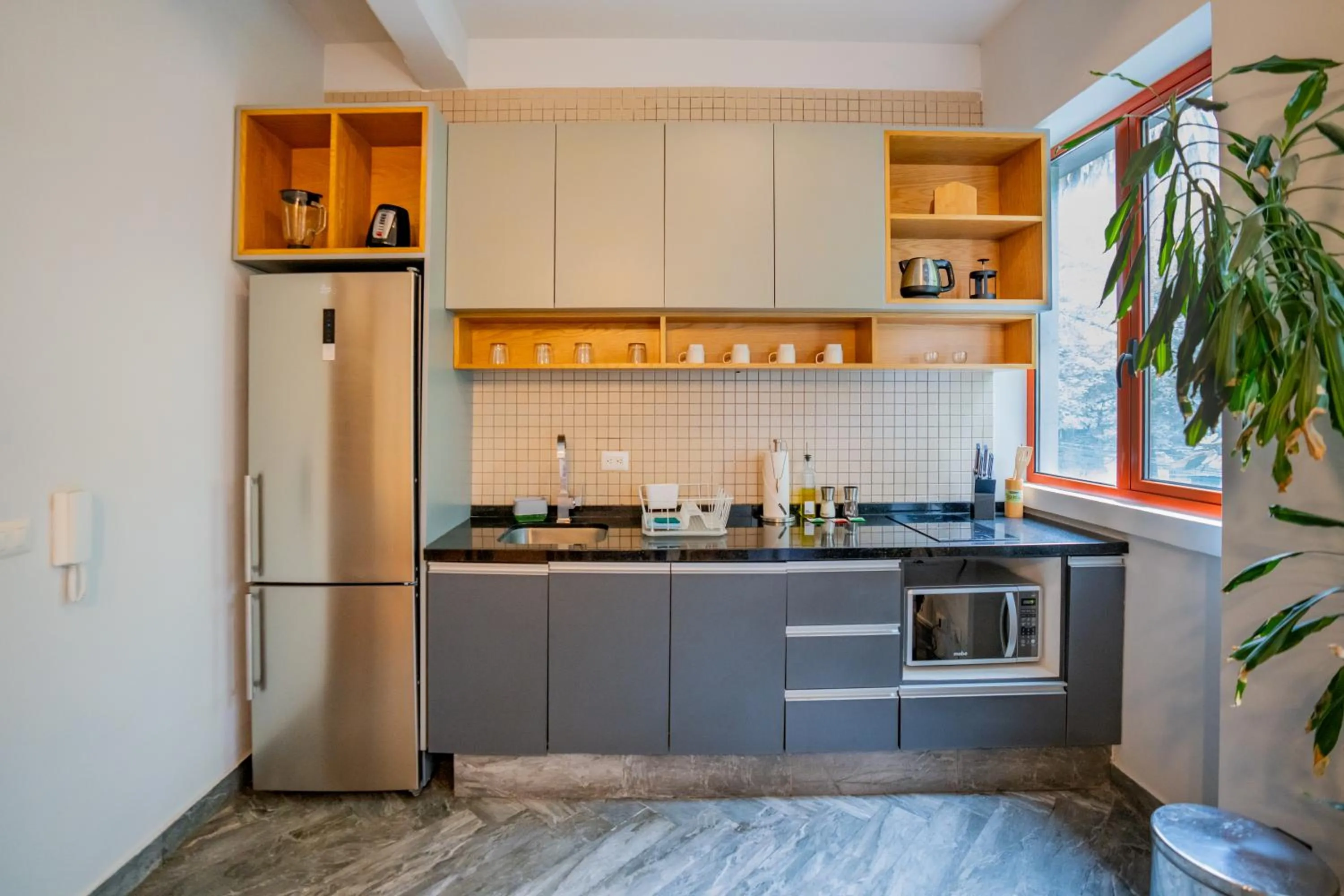 Kitchen or kitchenette in La Campechana in the heart of Roma and Condesa