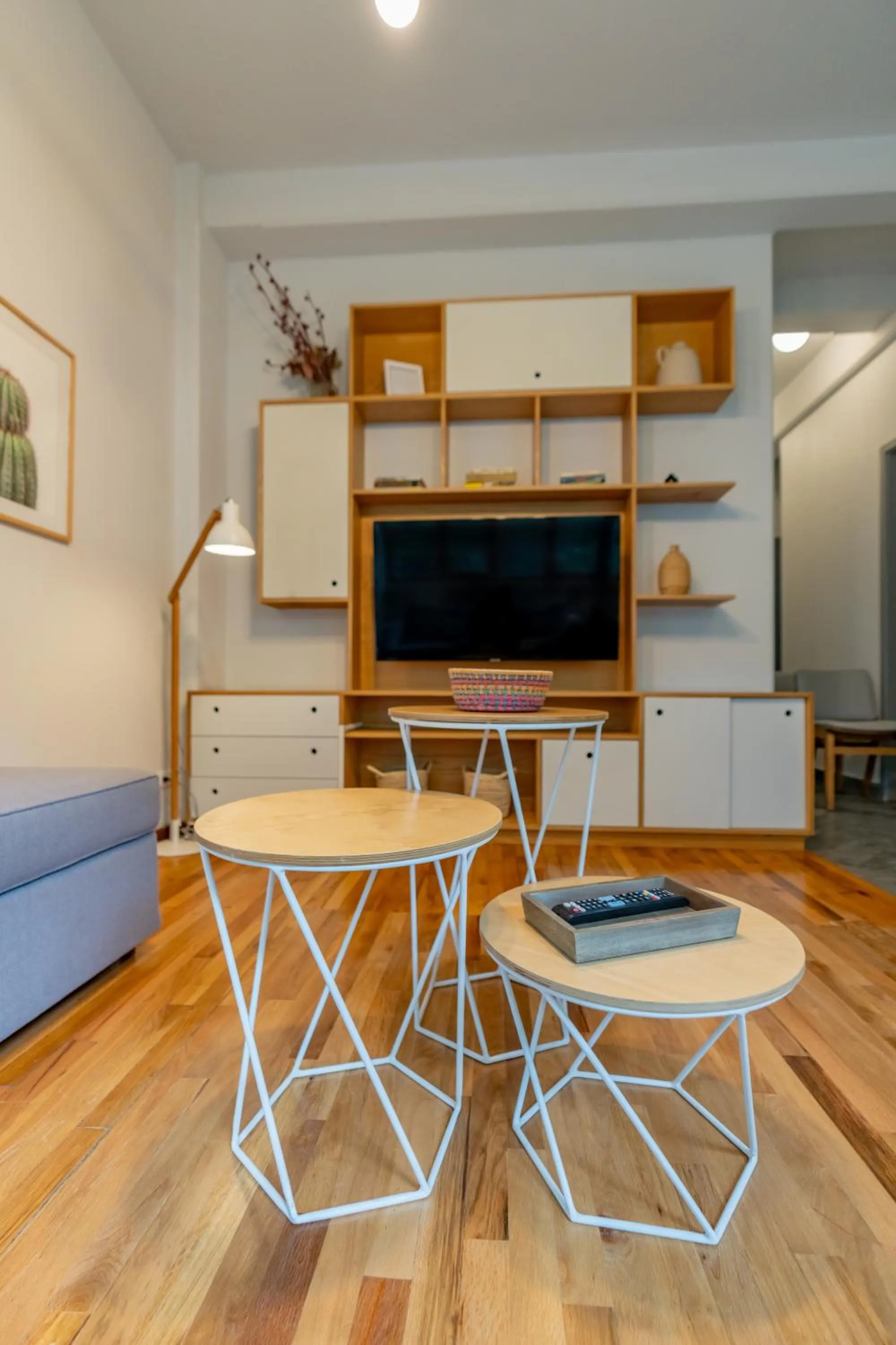 Living room in La Campechana in the heart of Roma and Condesa