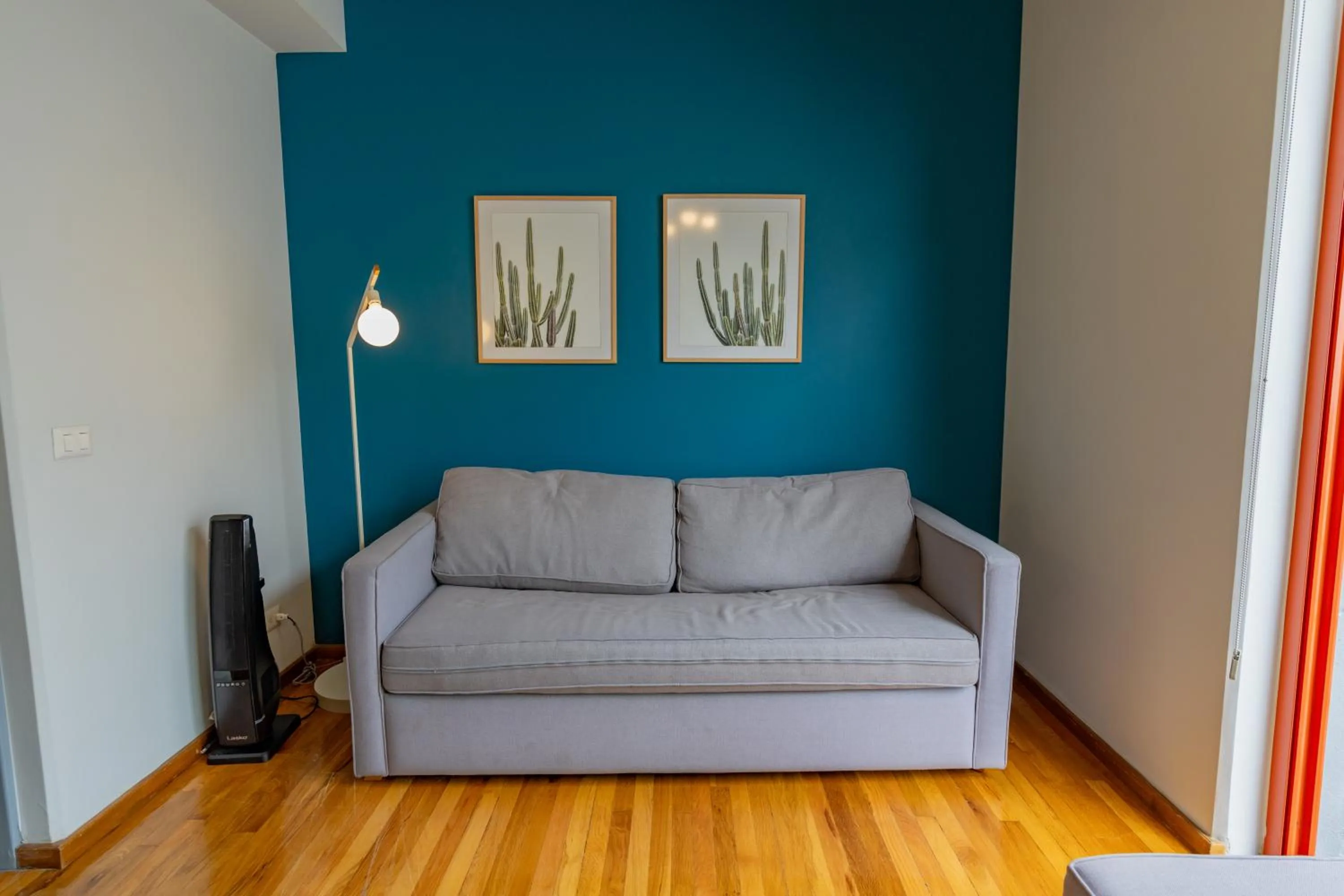 Seating area in La Campechana in the heart of Roma and Condesa