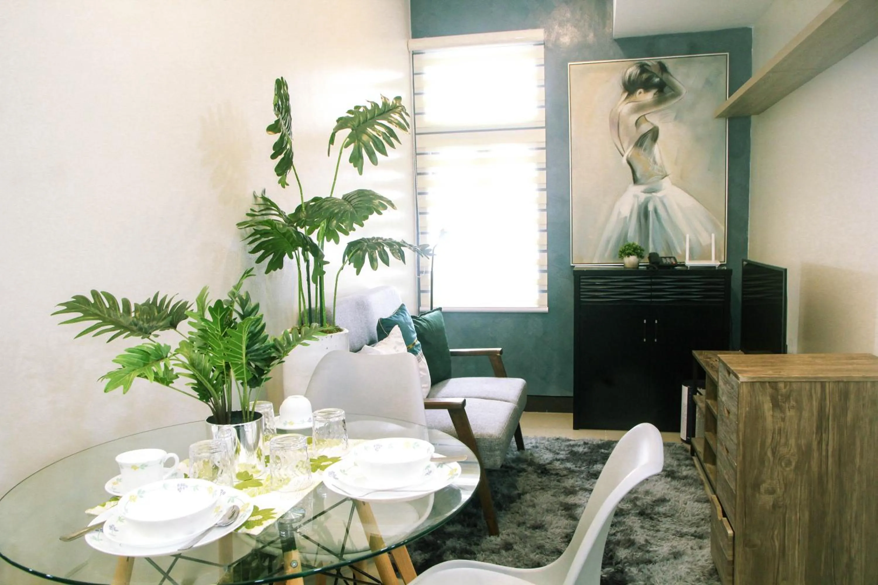 Living room in Cozy Pad in Cubao