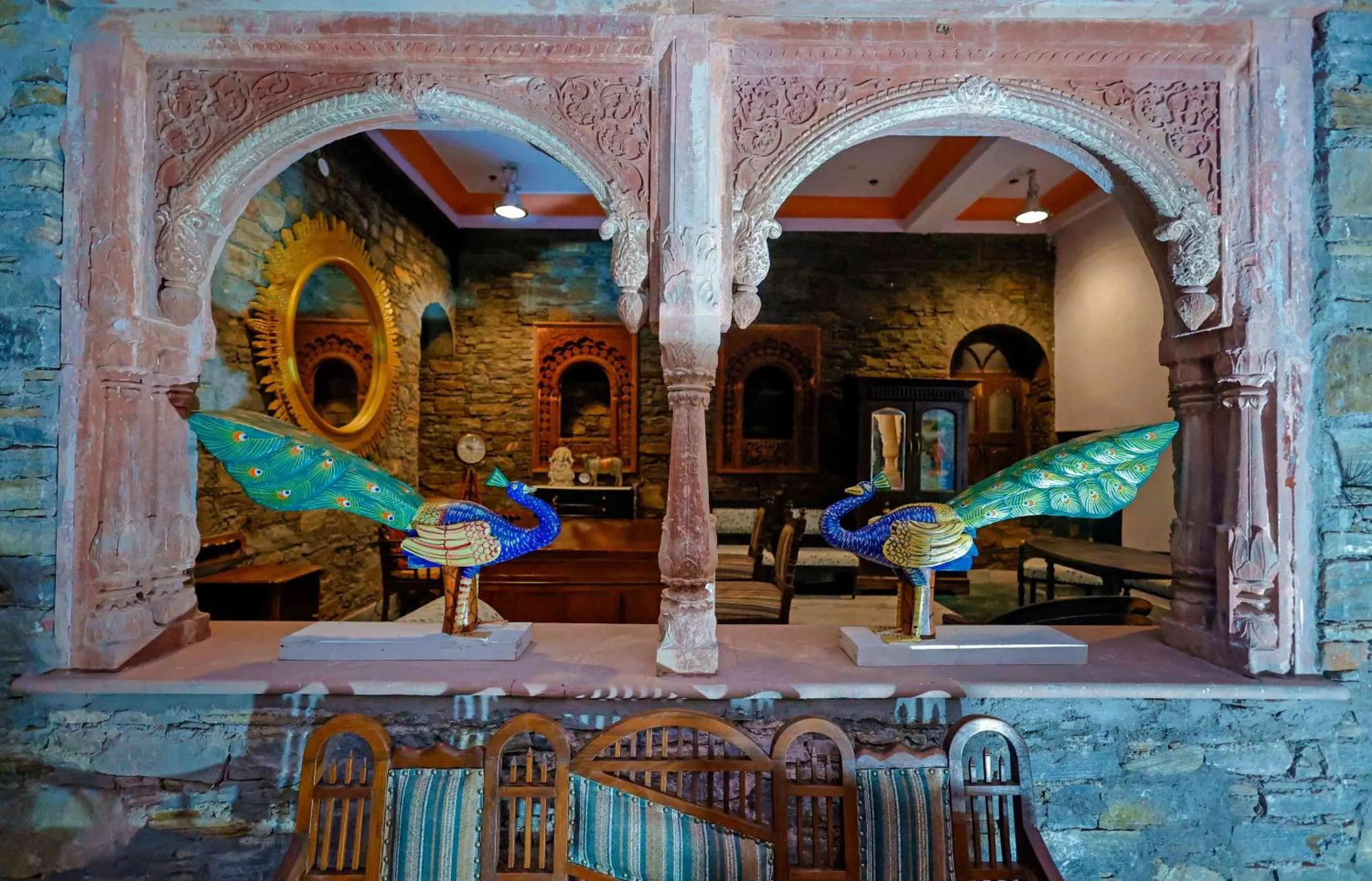 Seating area in Shrisiddhpuram