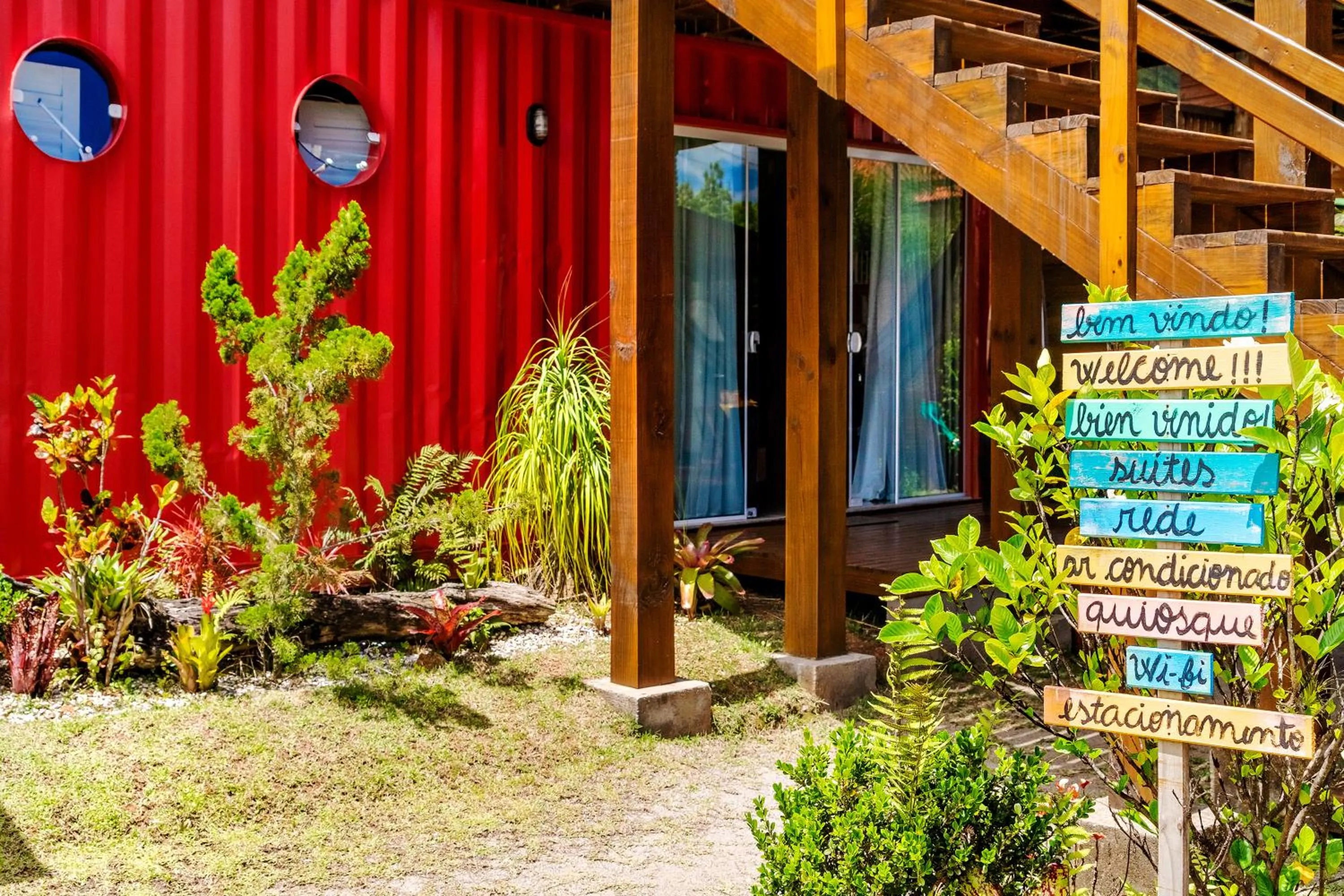 Garden in Pousada Container Eco Guarda