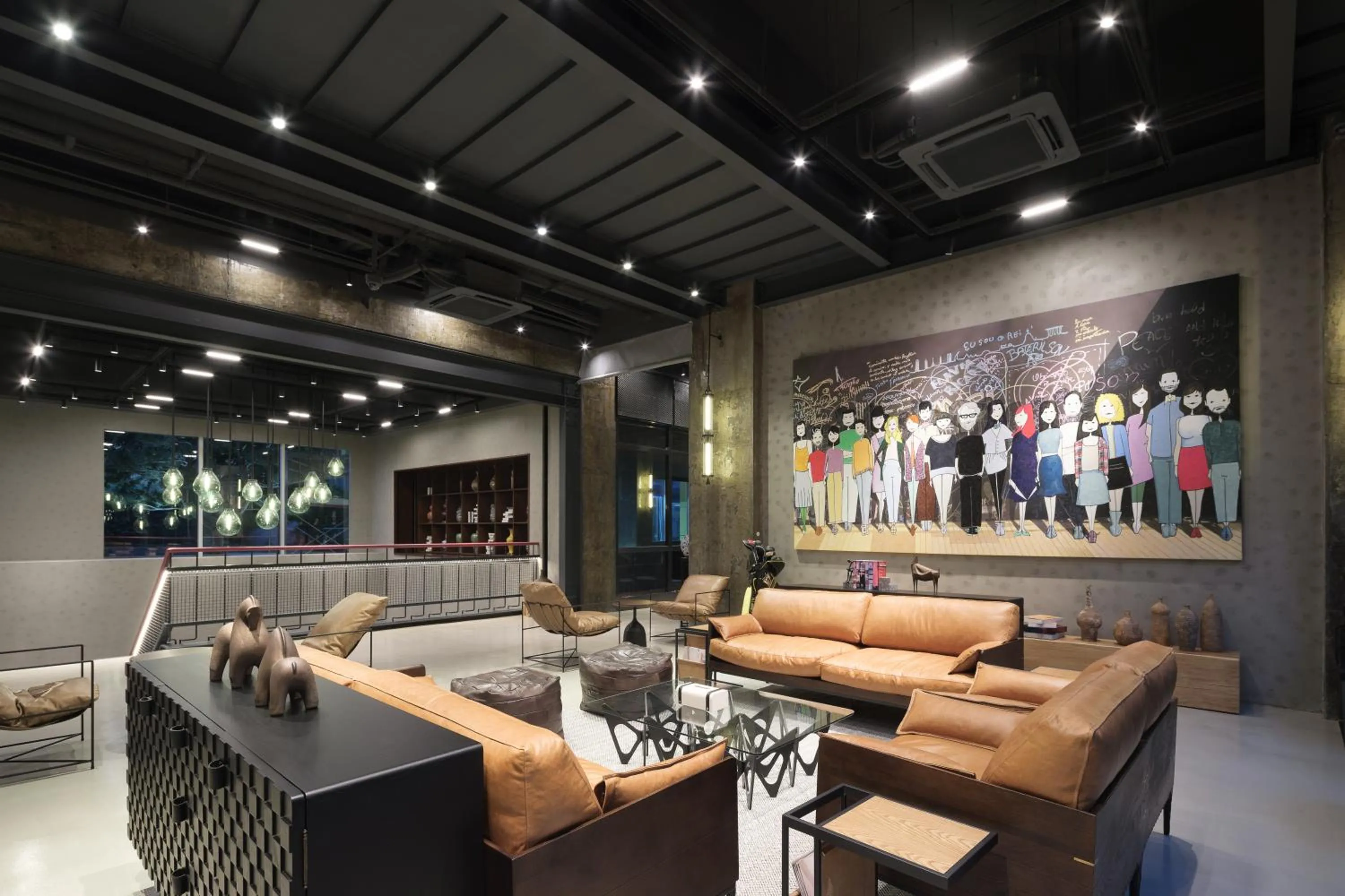 Seating area in Shanghai T Plus Hotel Residence