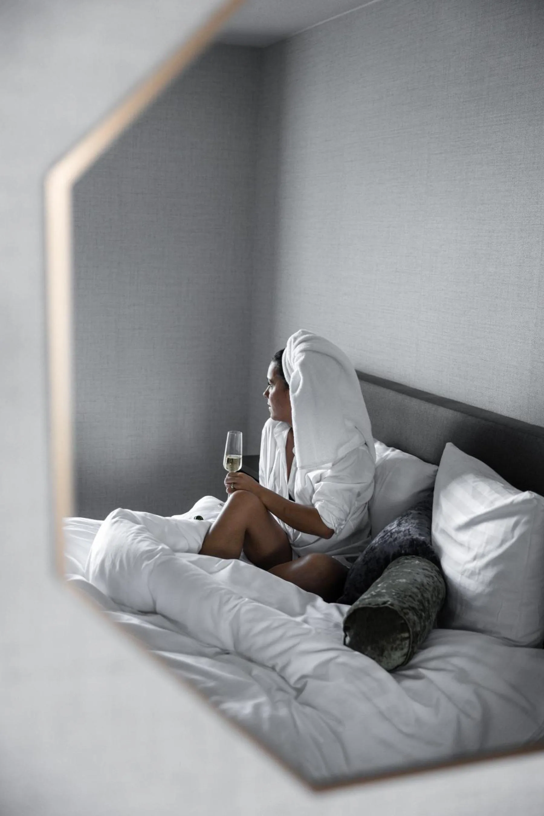 Bed in Hotel Twenty-Three Amsterdam Airport