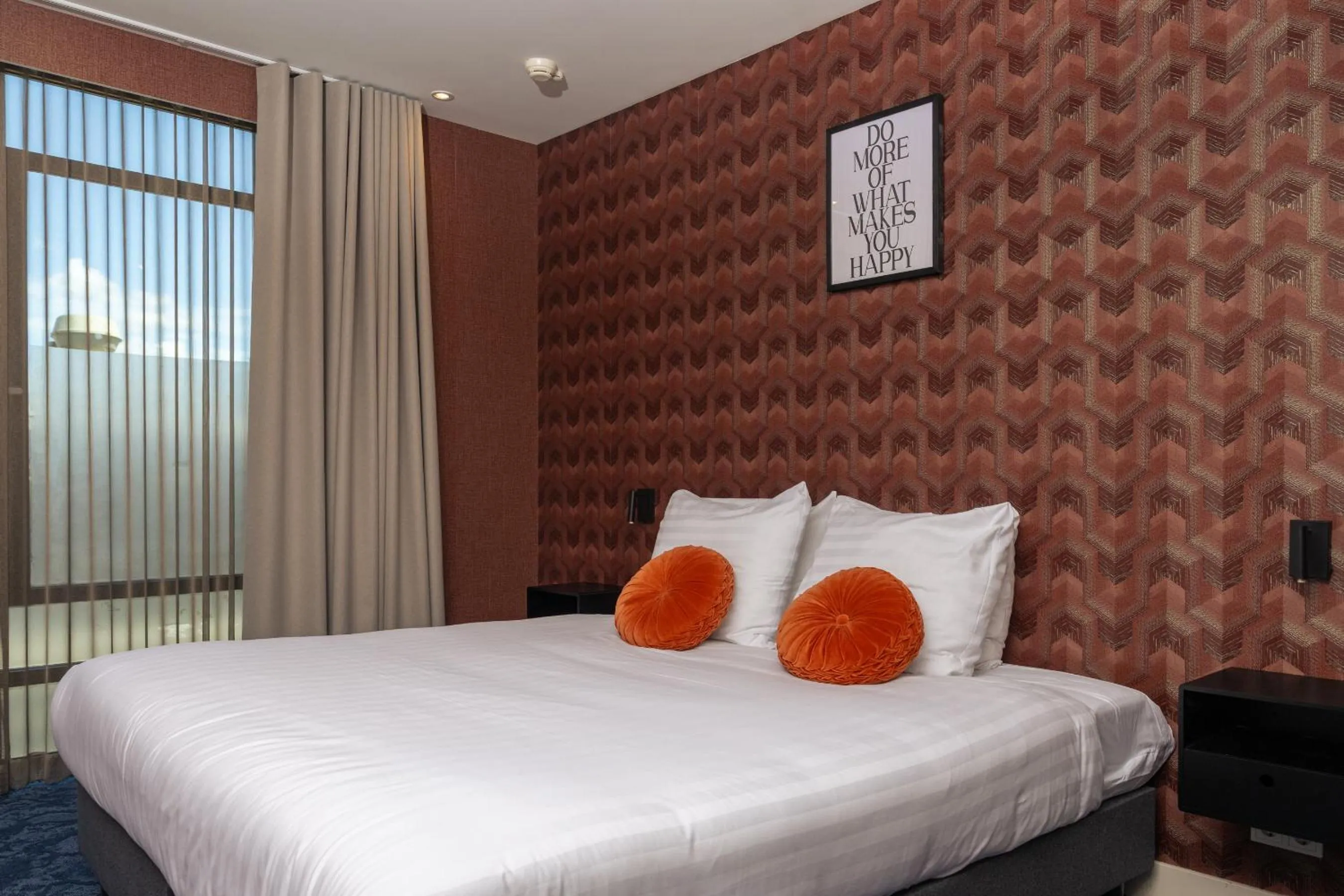 Bed in Hotel Twenty-Three Amsterdam Airport