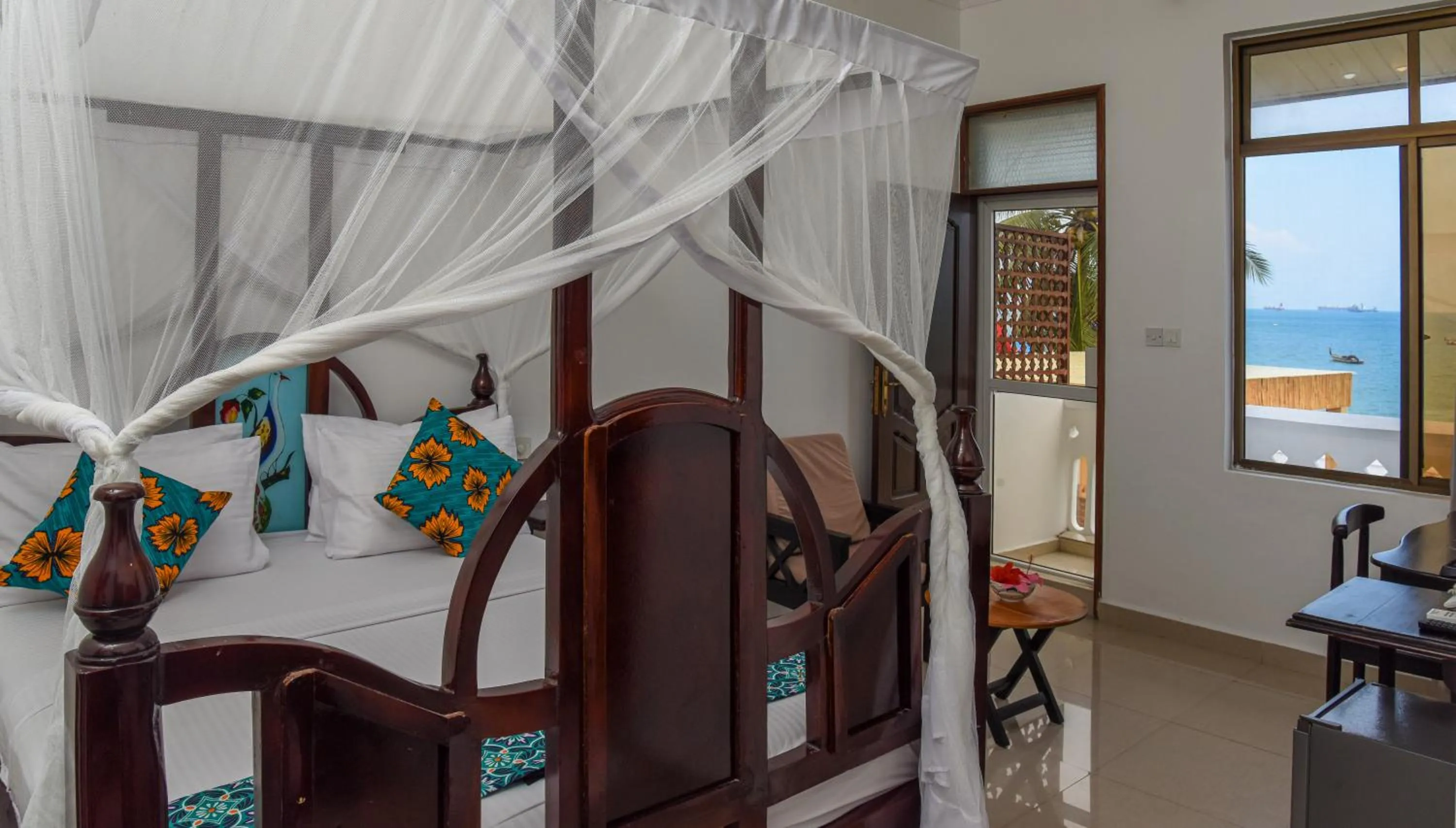 Bed in Zanzibar View Hotel