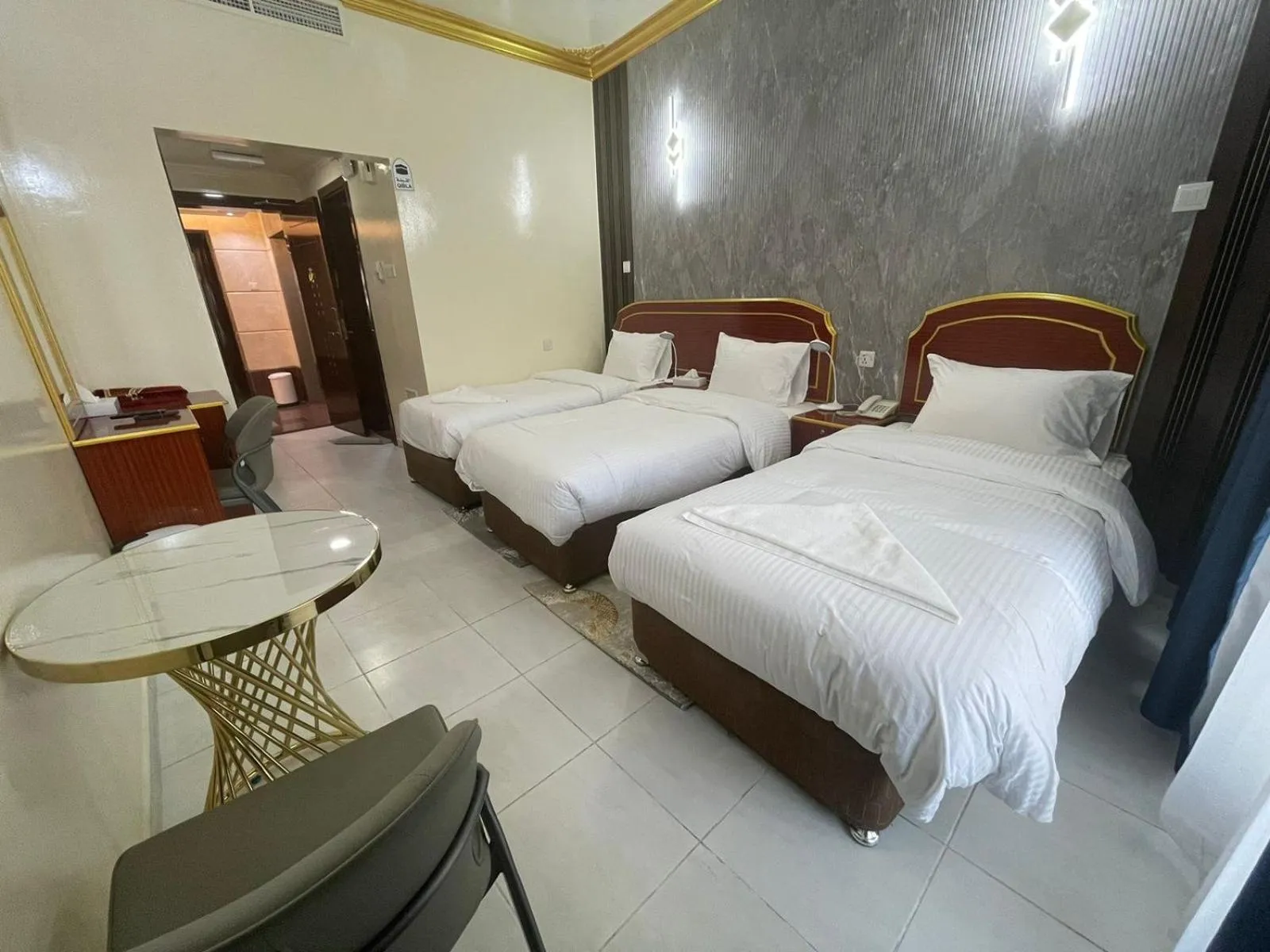 Bed in Galaxy Star Hotel