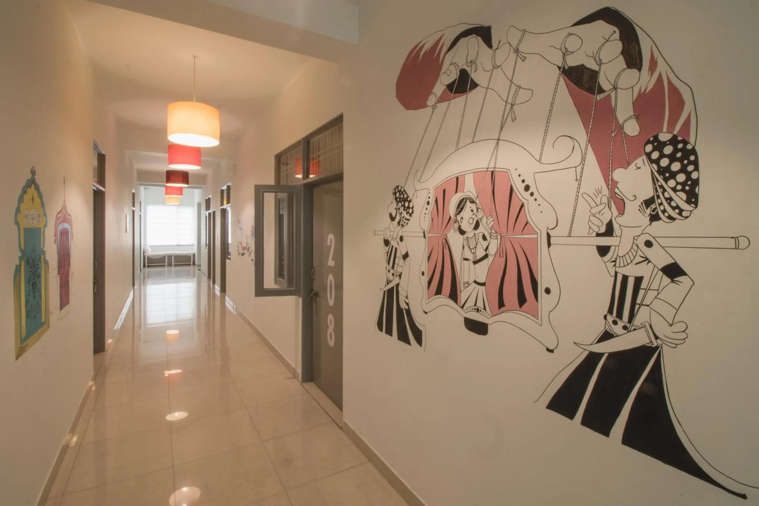 Lobby or reception in Zostel Jaipur