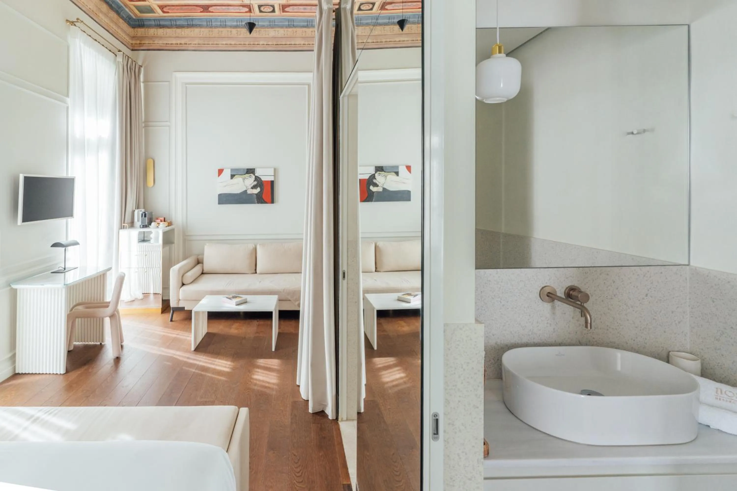 Living room, Bed in Nosteo