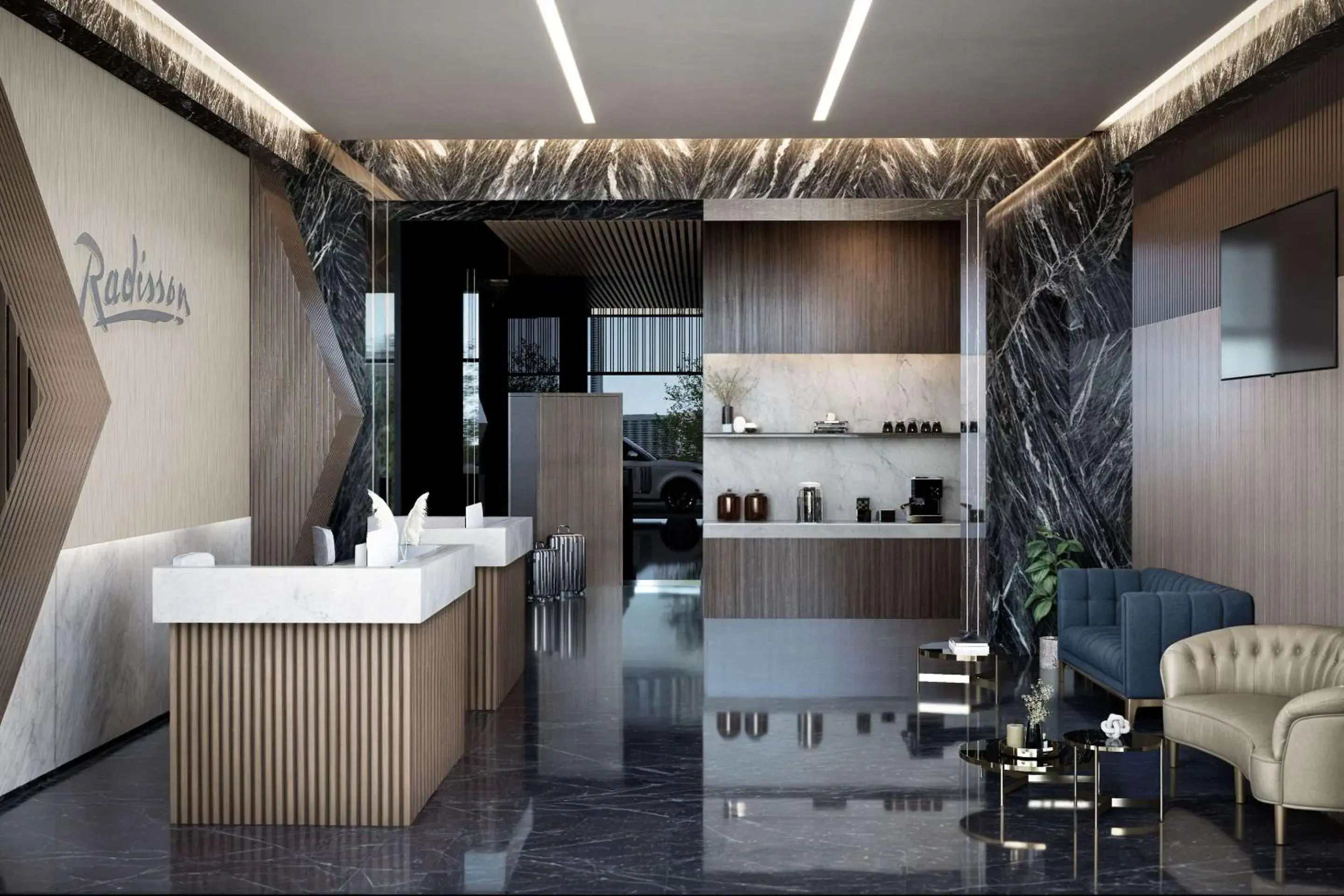 Lobby or reception in Radisson Puebla Angelopolis Lobby or reception in Radisson Puebla Angelopolis