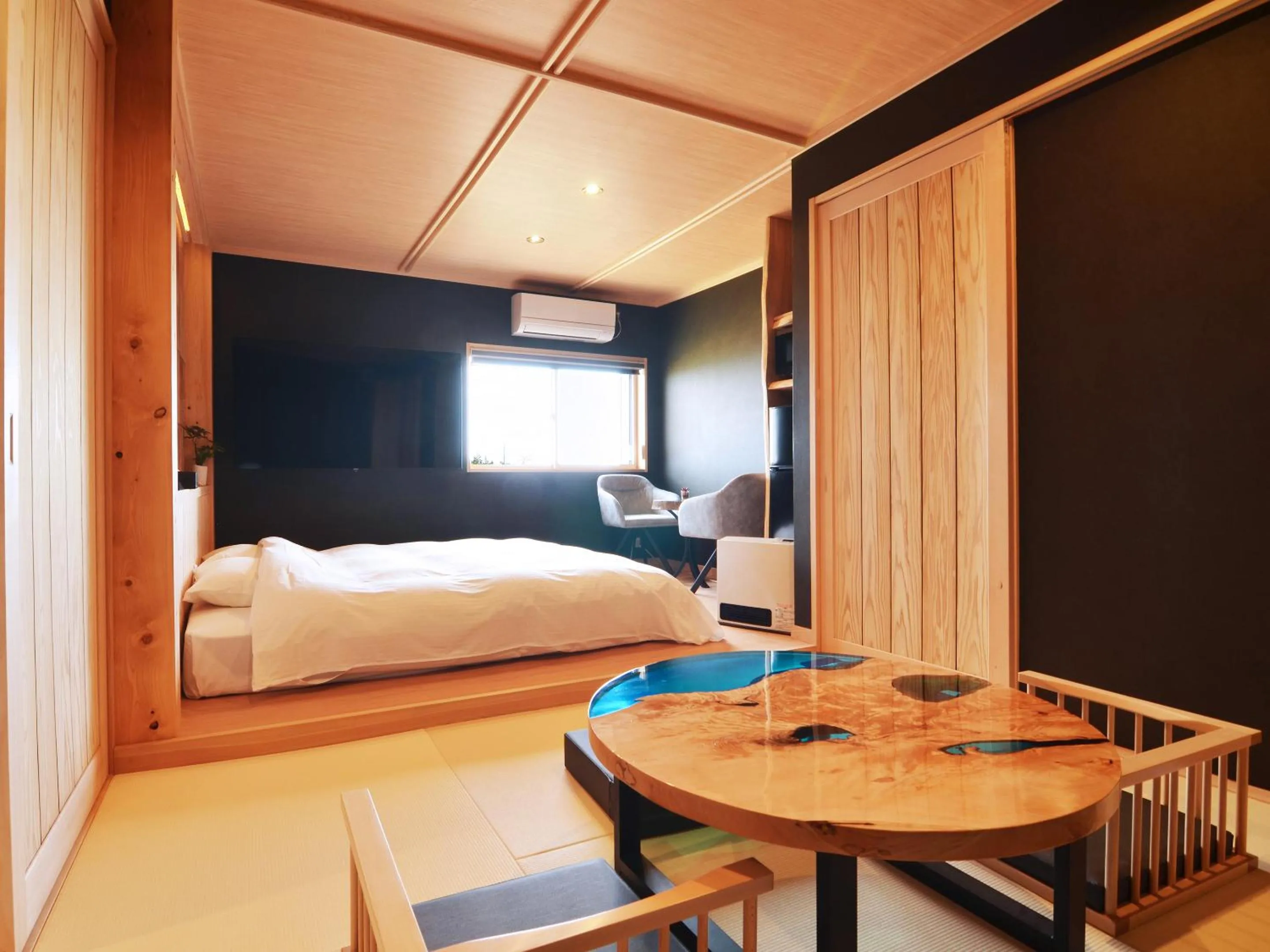 Bed in Totonoinoyado Shuntouan