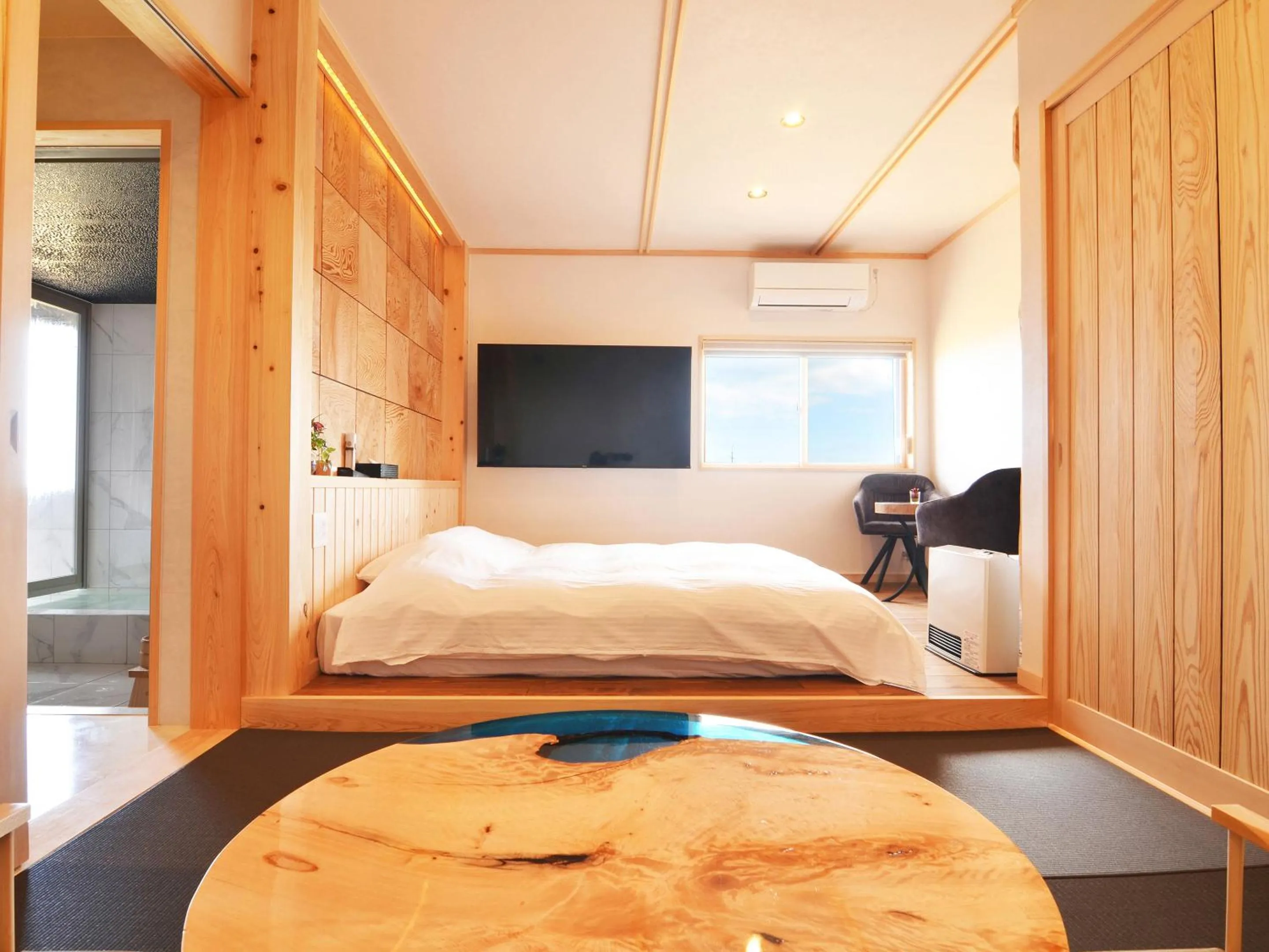 Bed in Totonoinoyado Shuntouan