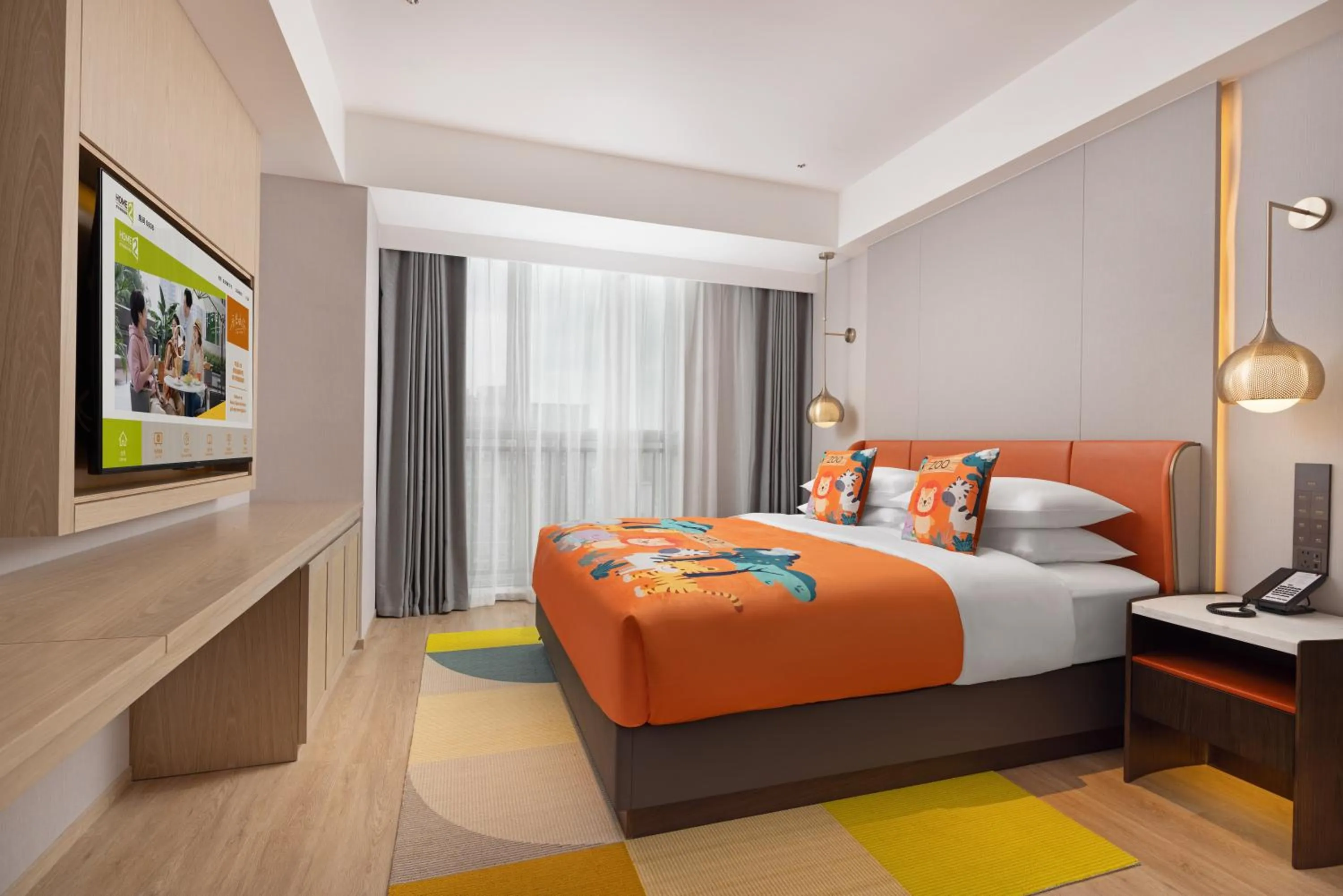 Bedroom in Home2 Suite by Hilton Guiyang Nanming Jiaxiu