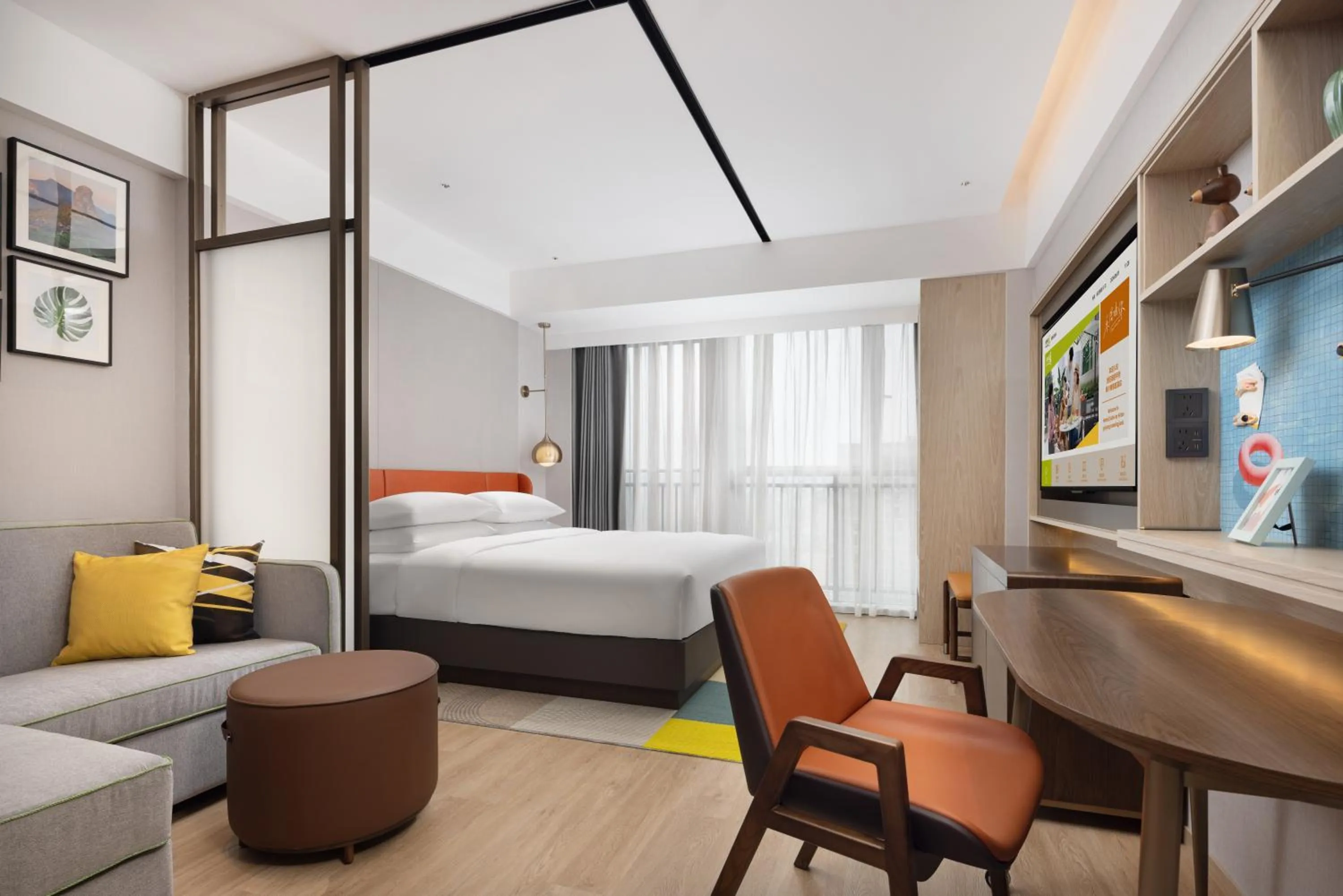 Bedroom in Home2 Suite by Hilton Guiyang Nanming Jiaxiu