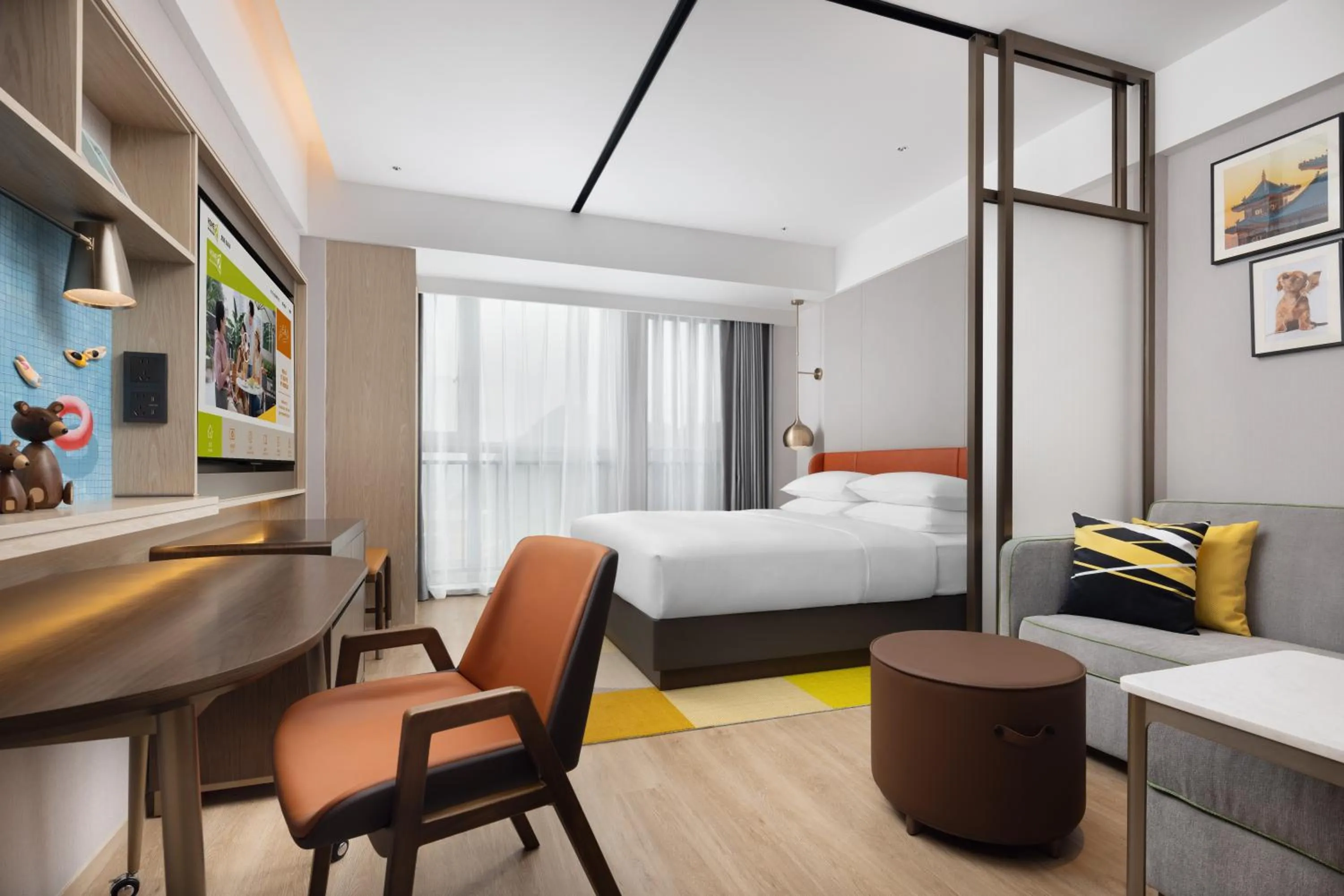 Bedroom in Home2 Suite by Hilton Guiyang Nanming Jiaxiu