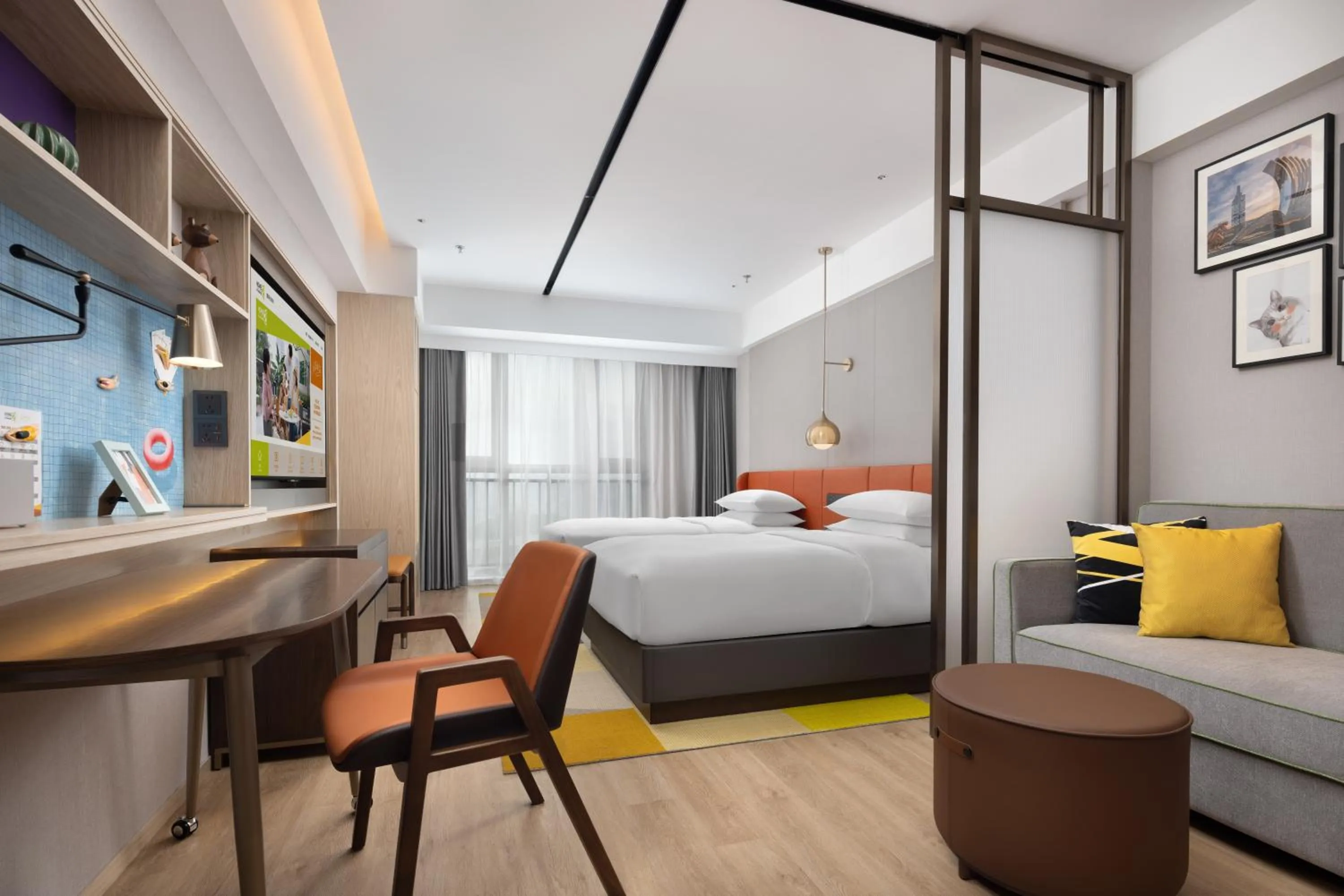 Bedroom in Home2 Suite by Hilton Guiyang Nanming Jiaxiu