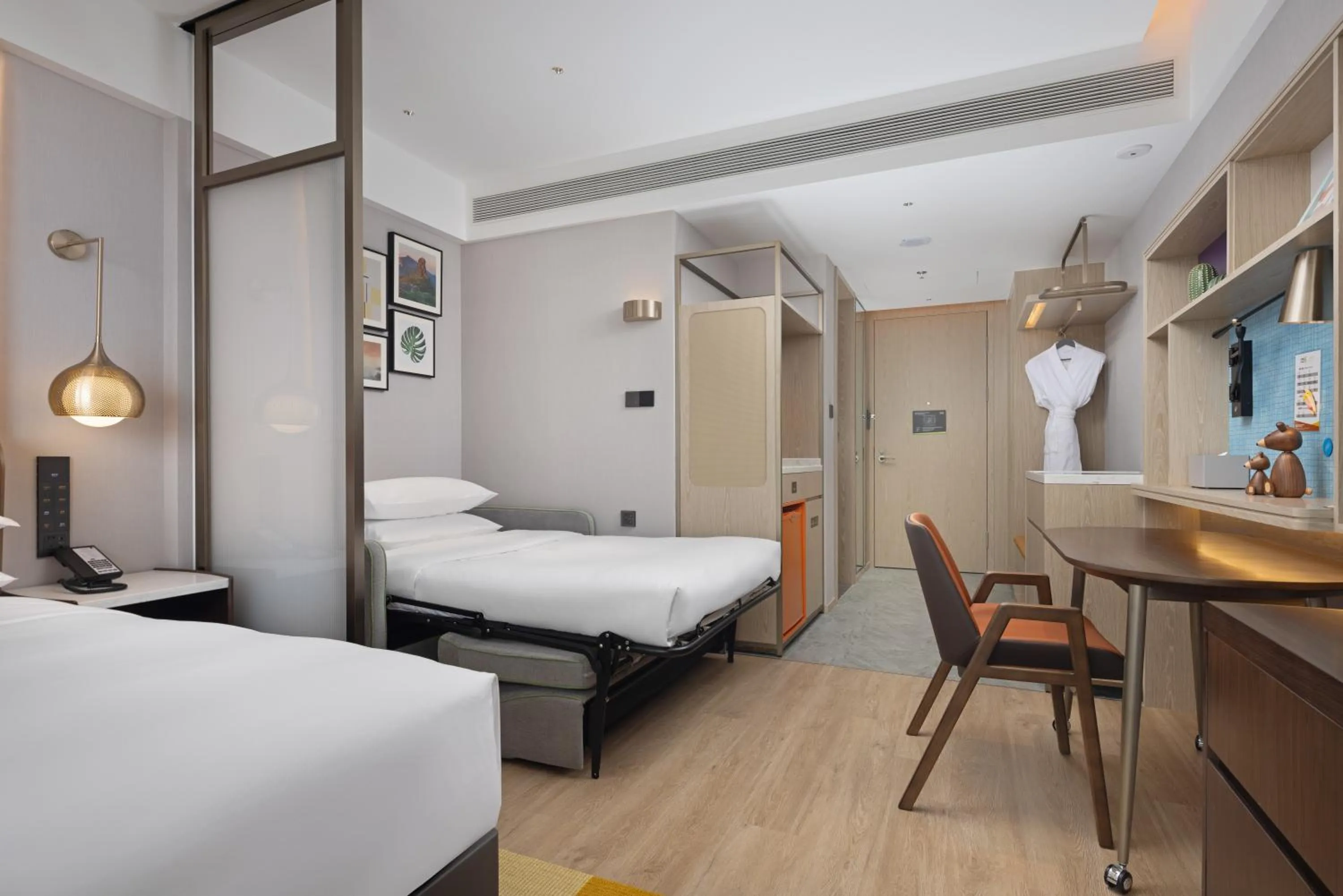 Bedroom in Home2 Suite by Hilton Guiyang Nanming Jiaxiu