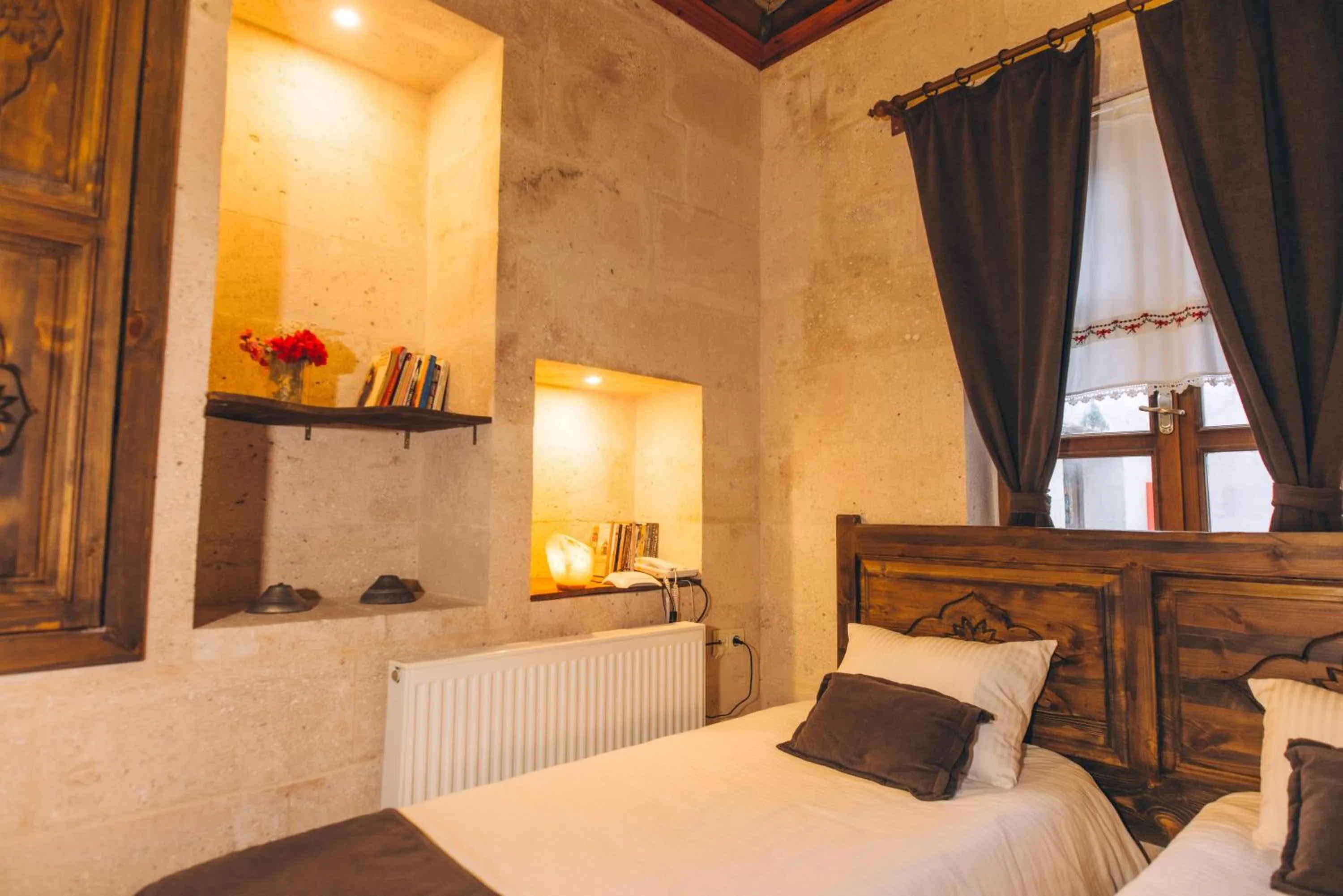 Bedroom, Bed in Solin Cave Cappadocia