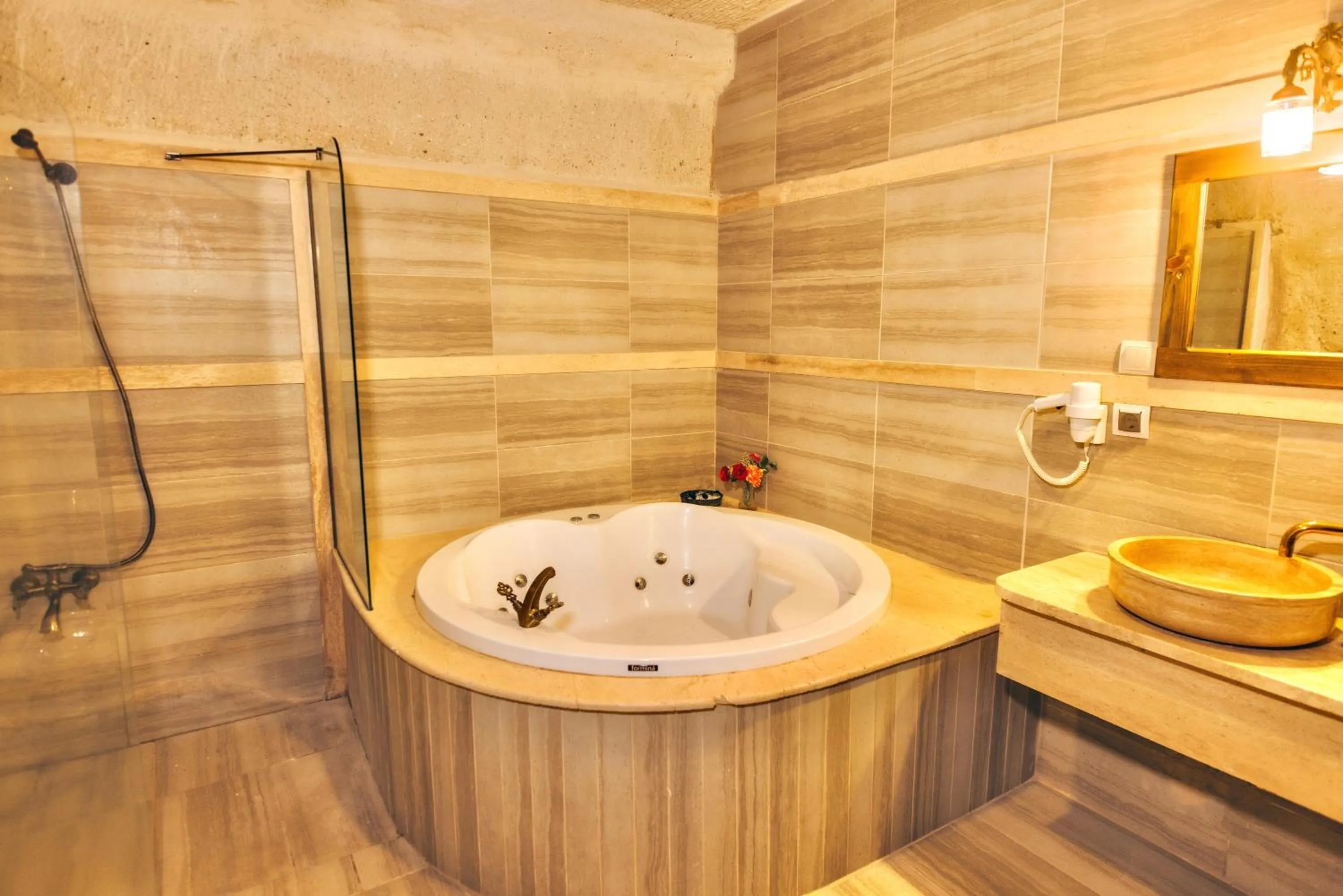 Shower in Solin Cave Cappadocia