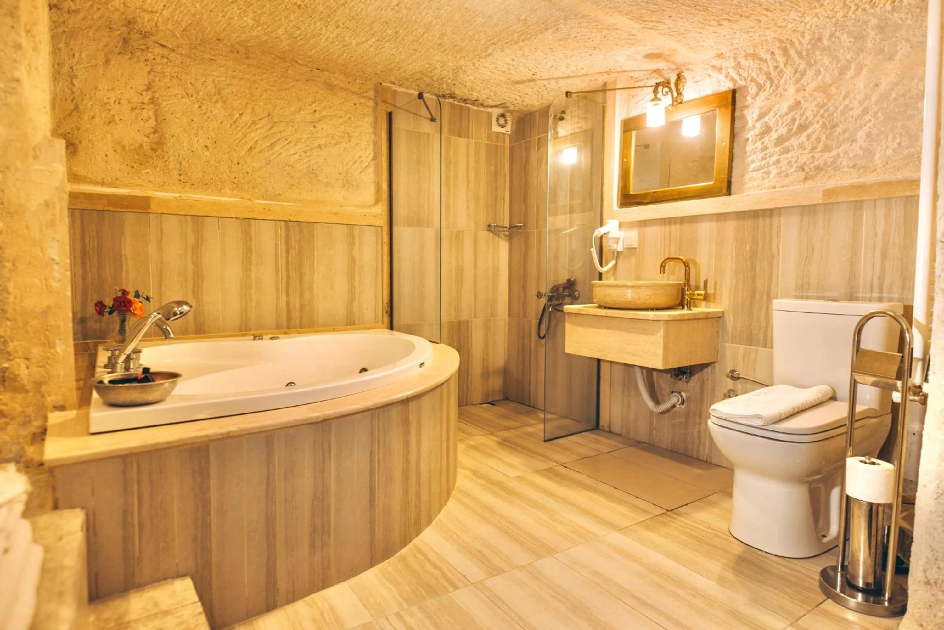 Shower in Solin Cave Cappadocia