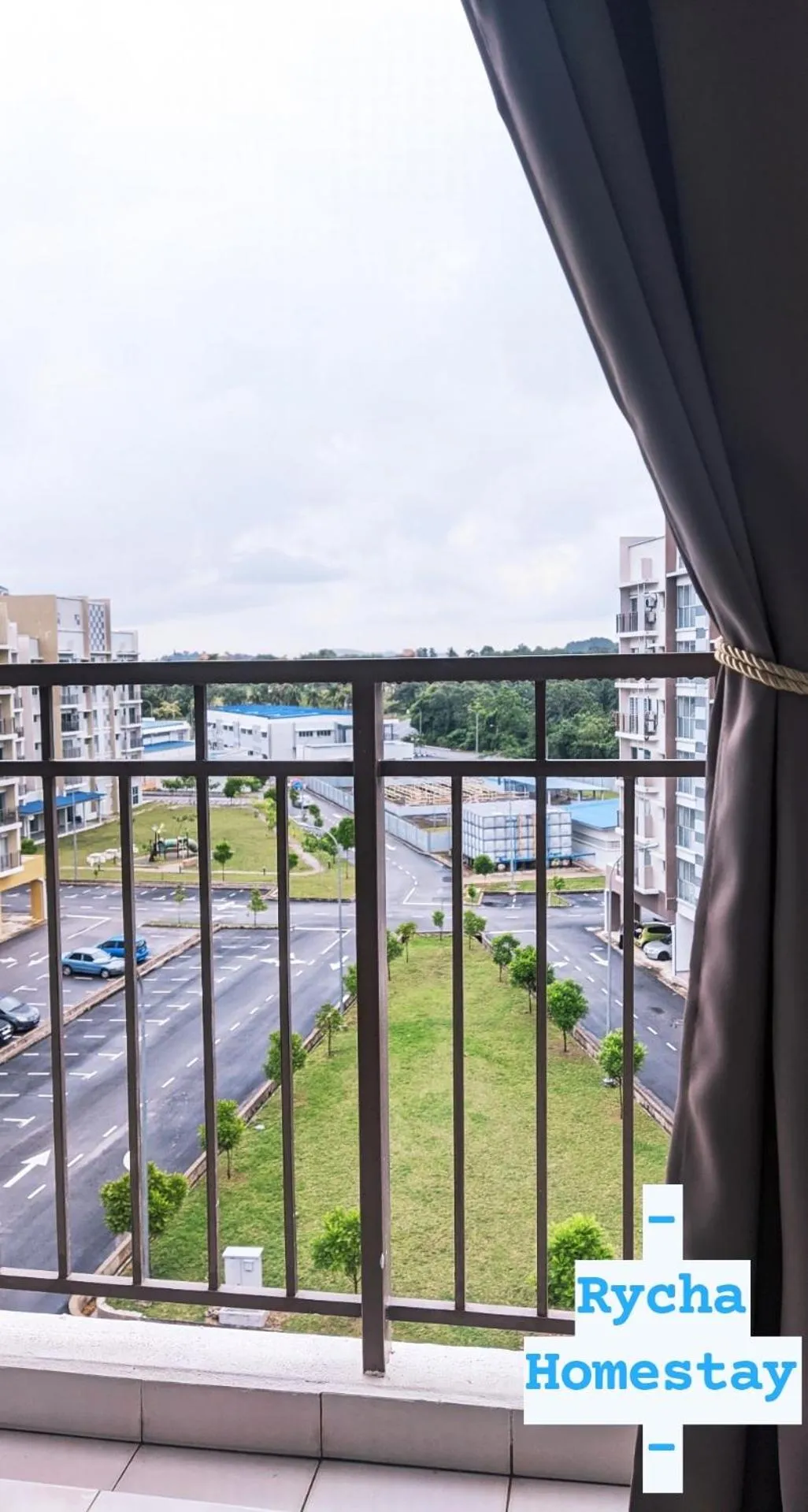Balcony/Terrace in Rycha Homestay A famosa near Waterpark