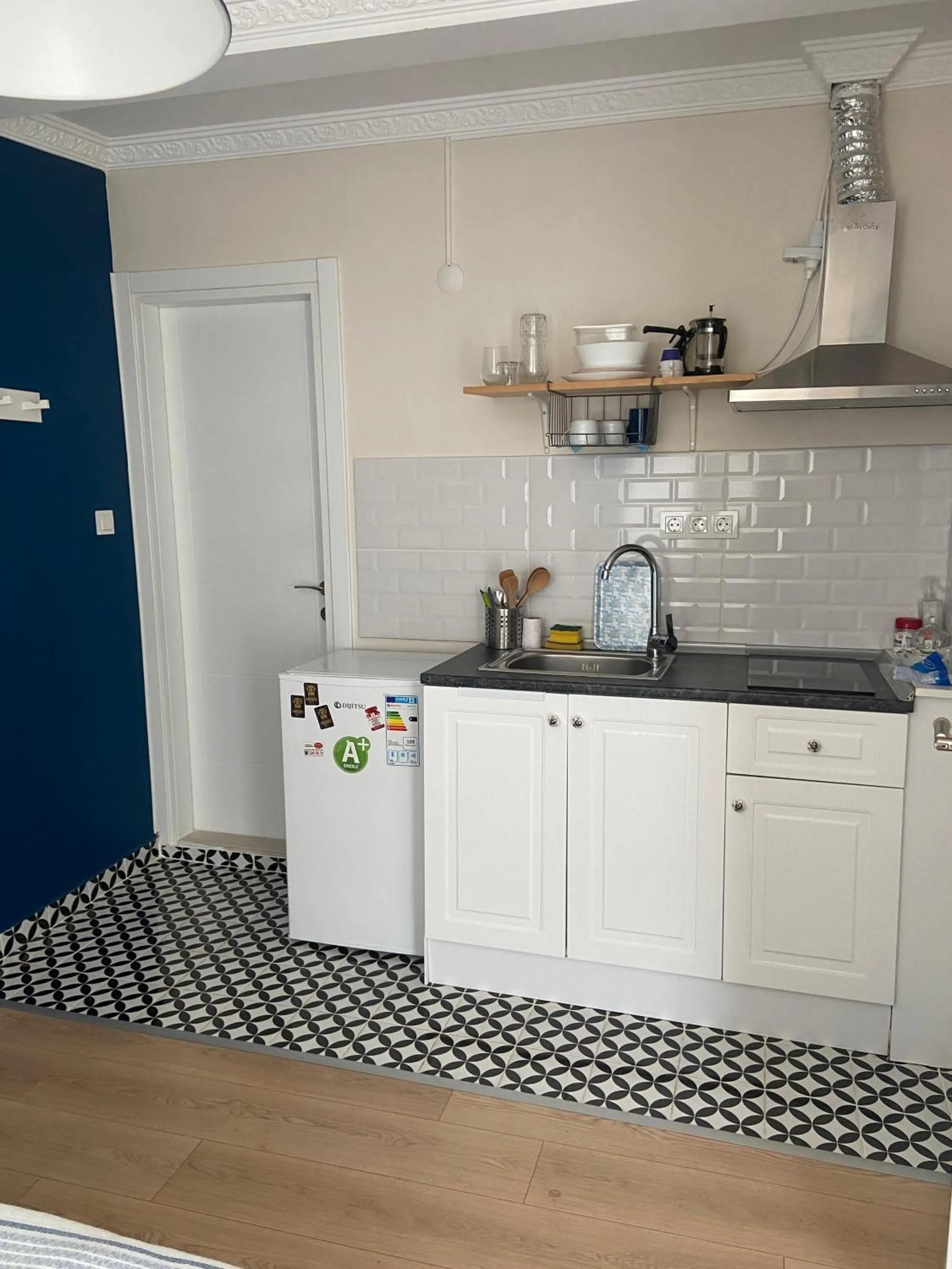 Kitchen or kitchenette in Sapphire Suites Taksim