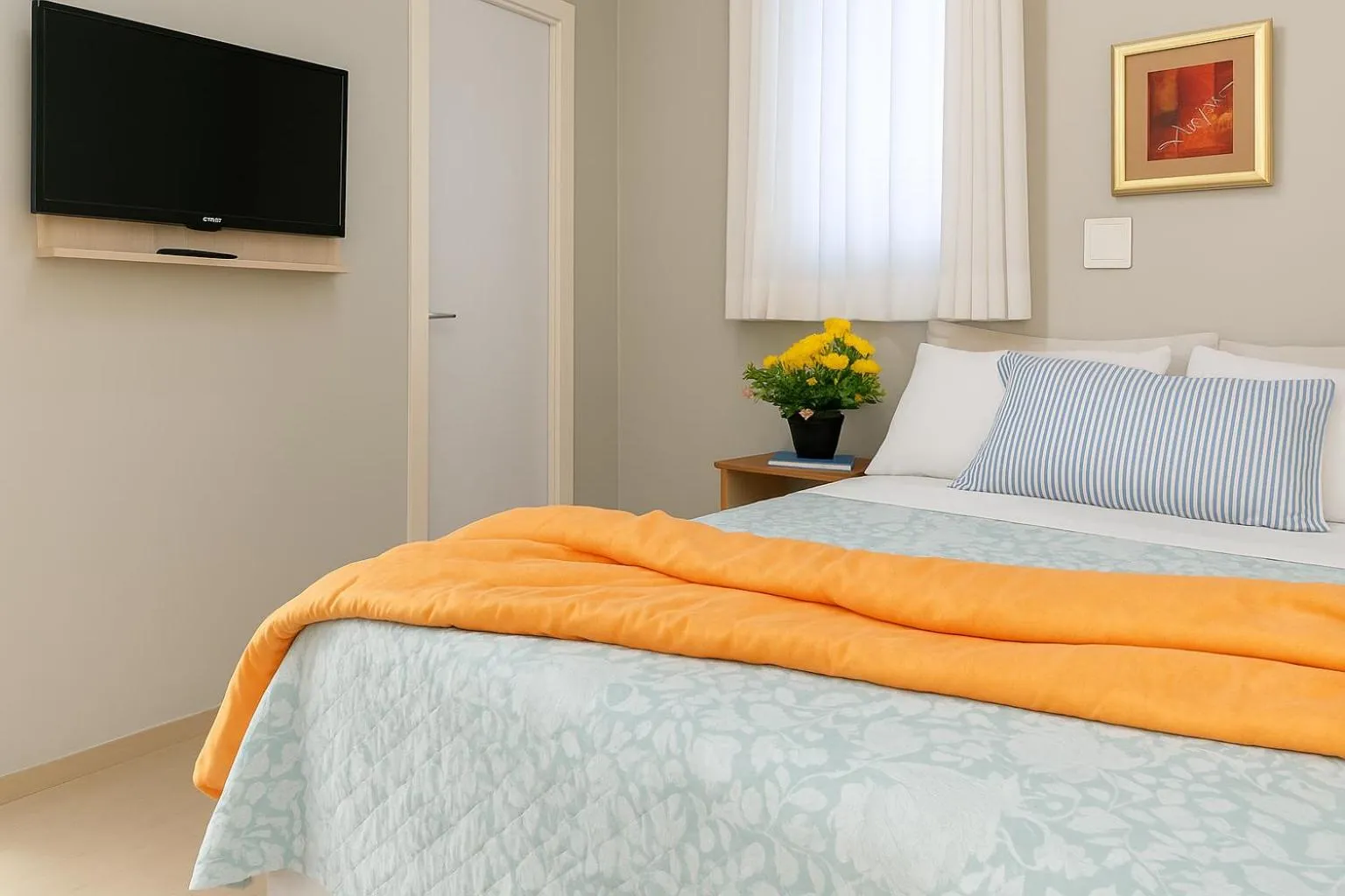 Bed in Pousada Estrela Dourada