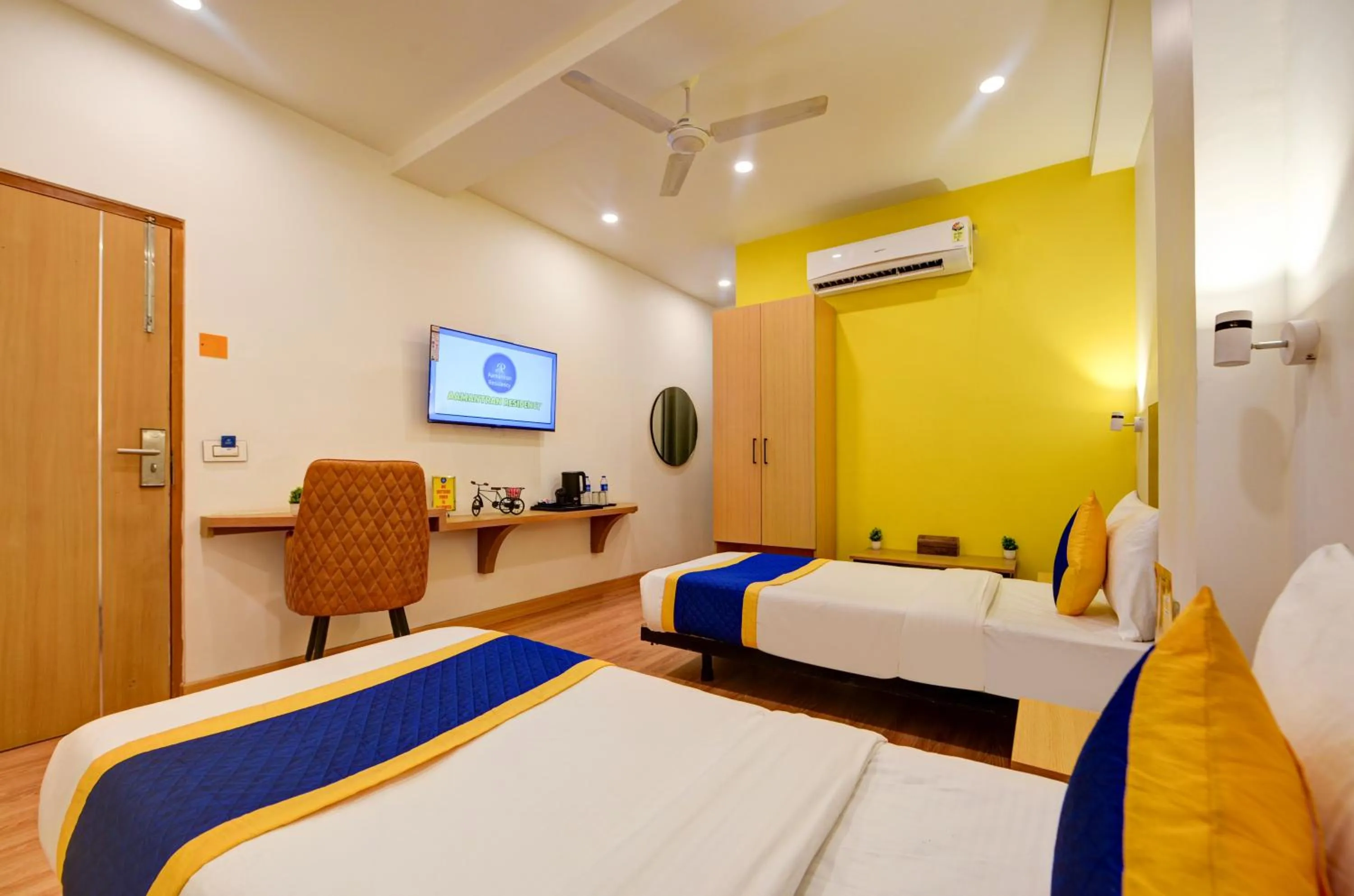 Bed in Aamantran Residency Hotel, Sohna Road, Sector 49, Gurugram