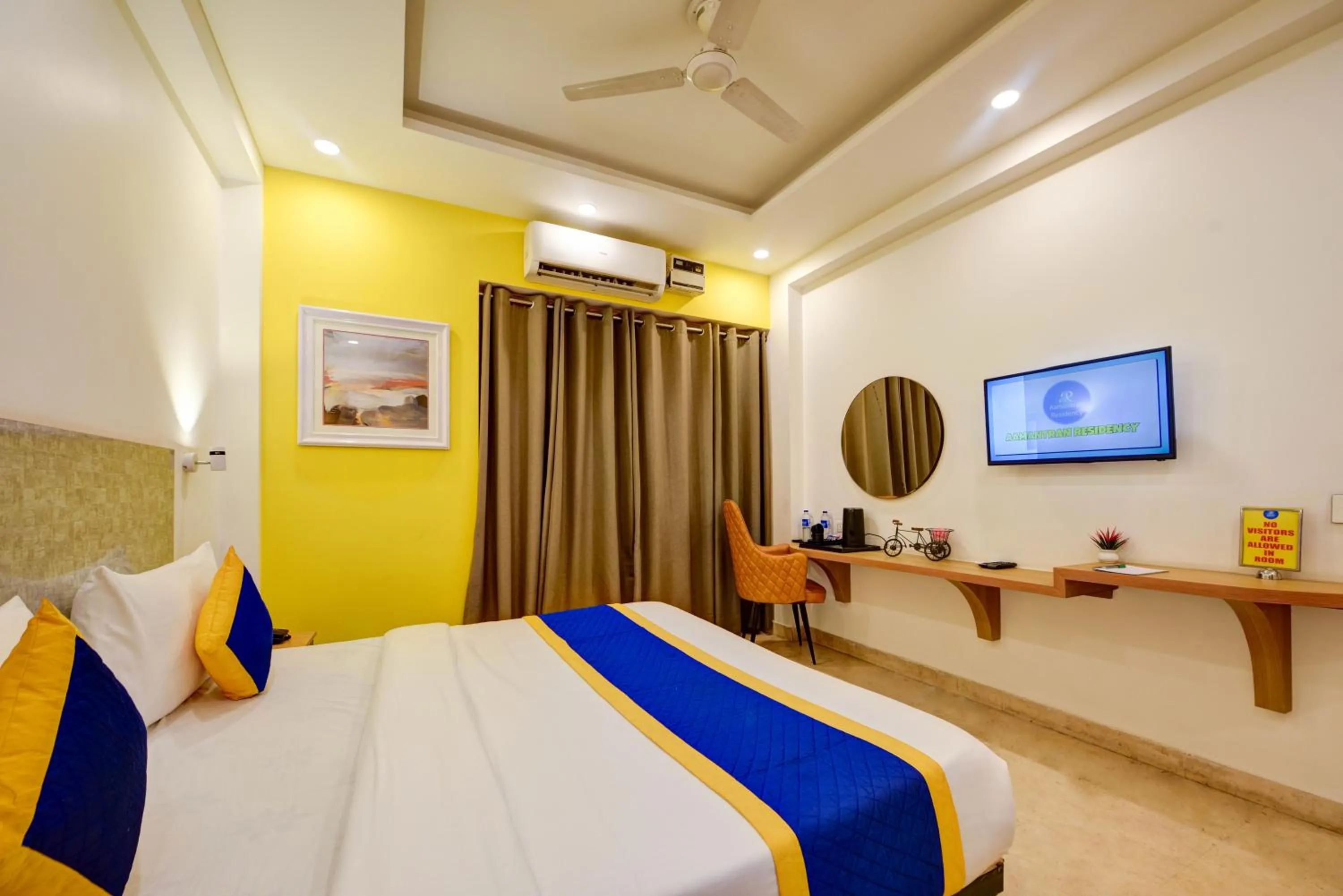 Bed in Aamantran Residency Hotel, Sohna Road, Sector 49, Gurugram