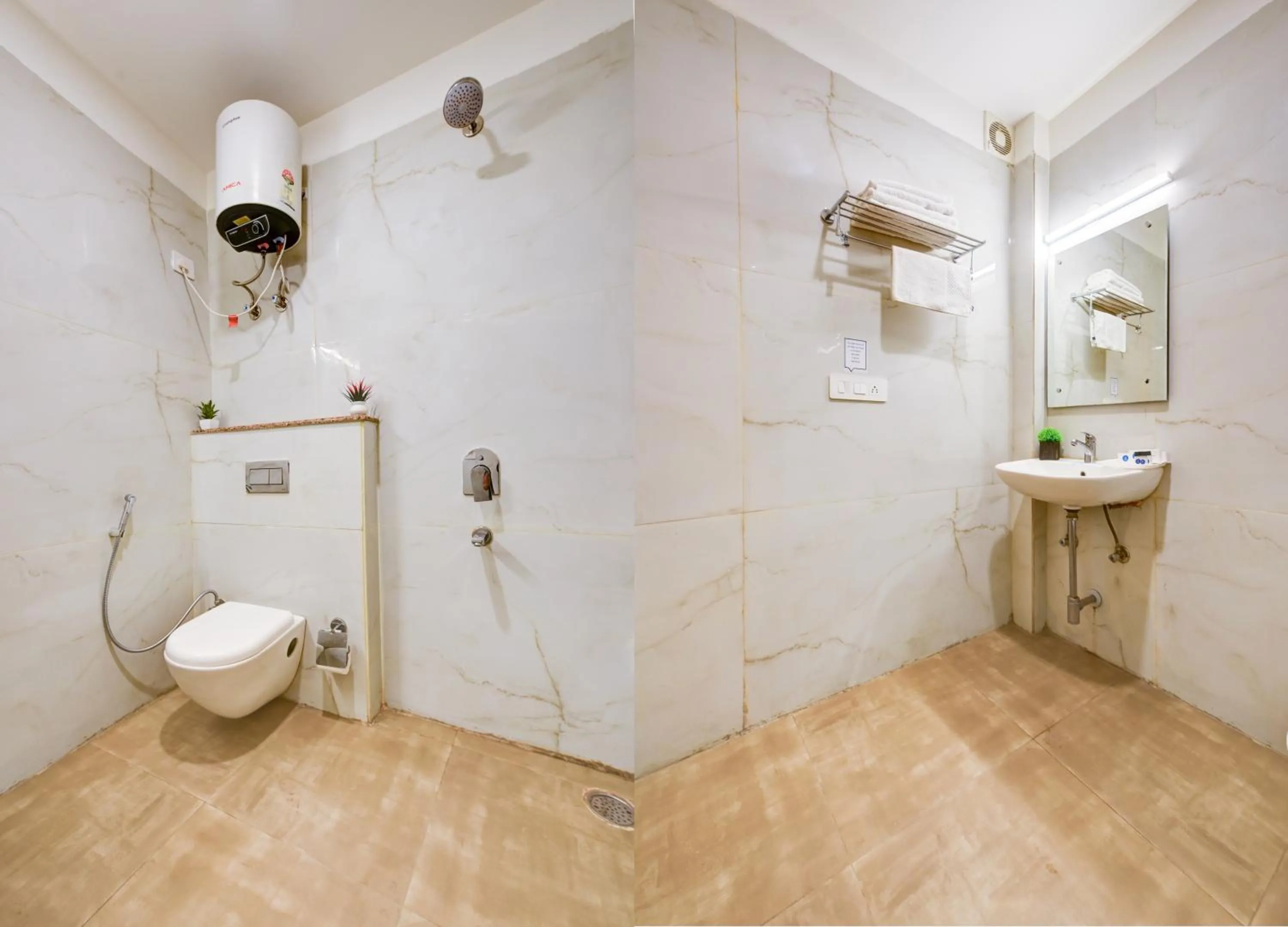 Bathroom in Aamantran Residency Hotel, Sohna Road, Sector 49, Gurugram