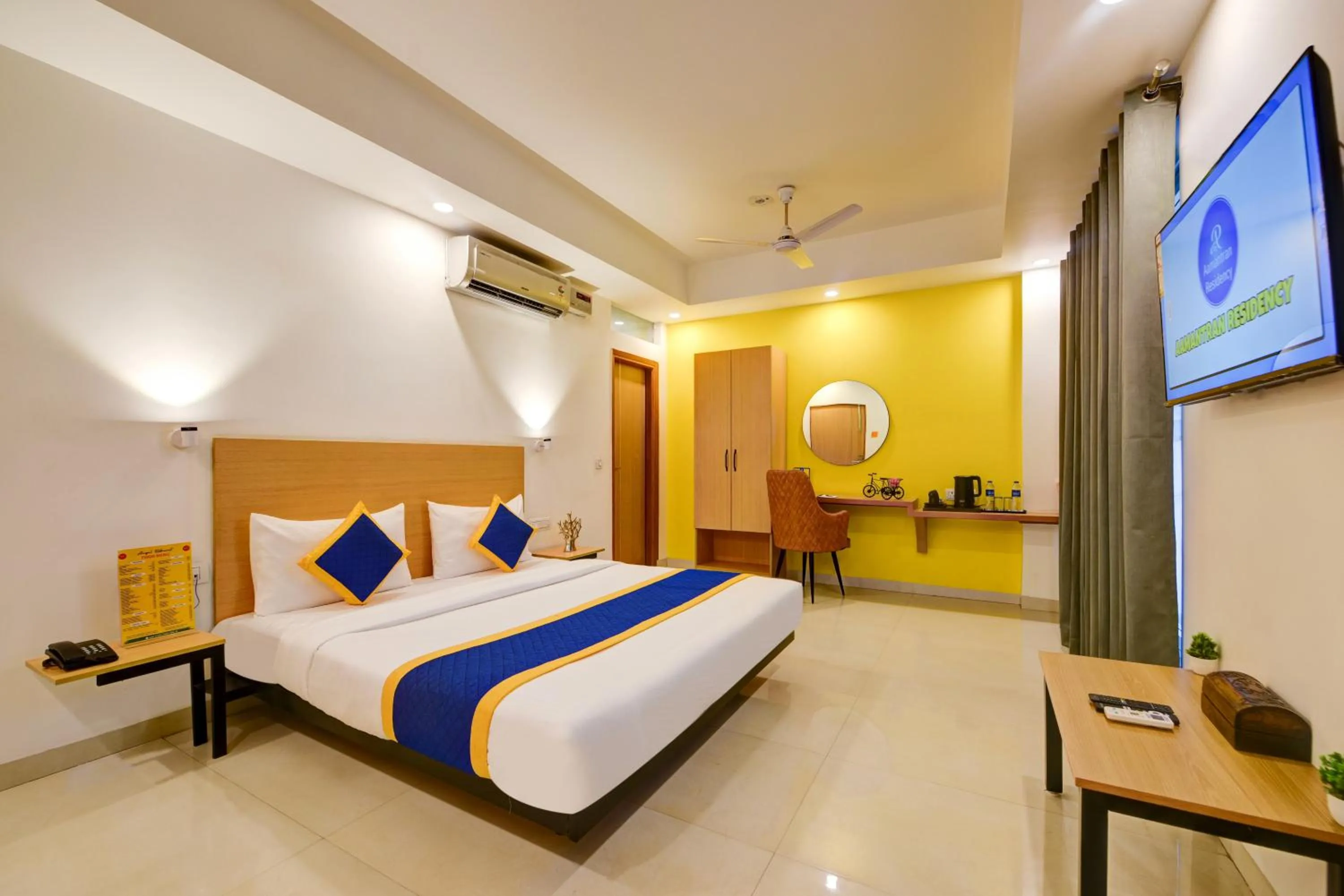 Bed in Aamantran Residency Hotel, Sohna Road, Sector 49, Gurugram